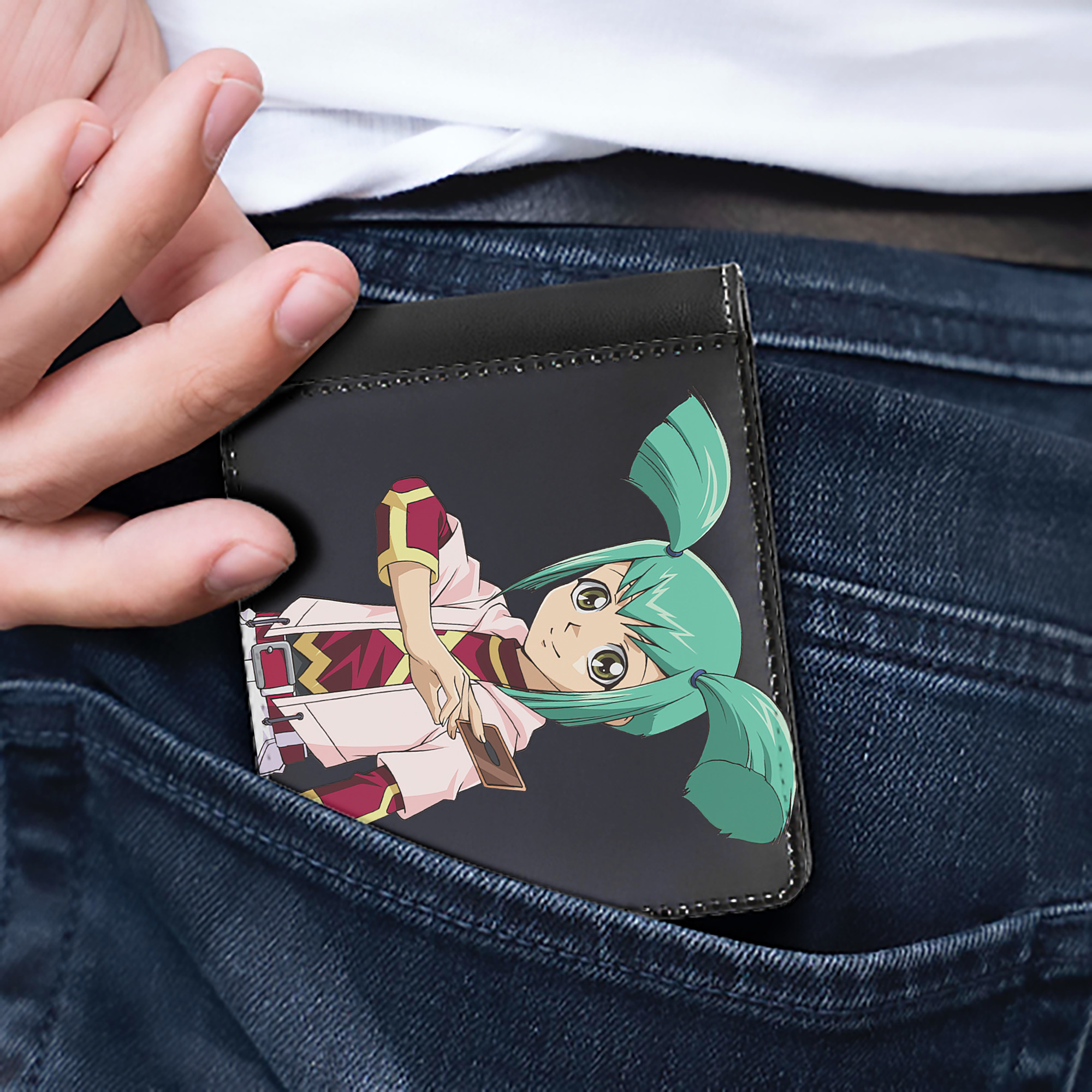 （画像用） 遊☆戯☆王 Yu-Gi-Oh! 二つ折り革財布