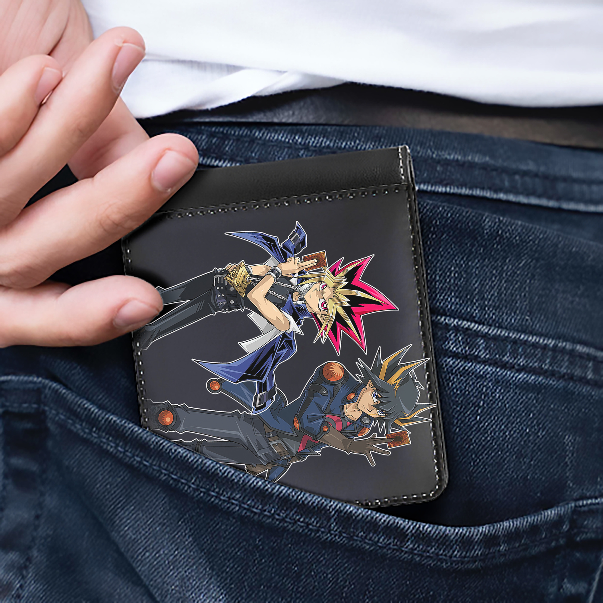 （画像用） 遊☆戯☆王 Yu-Gi-Oh! 二つ折り革財布
