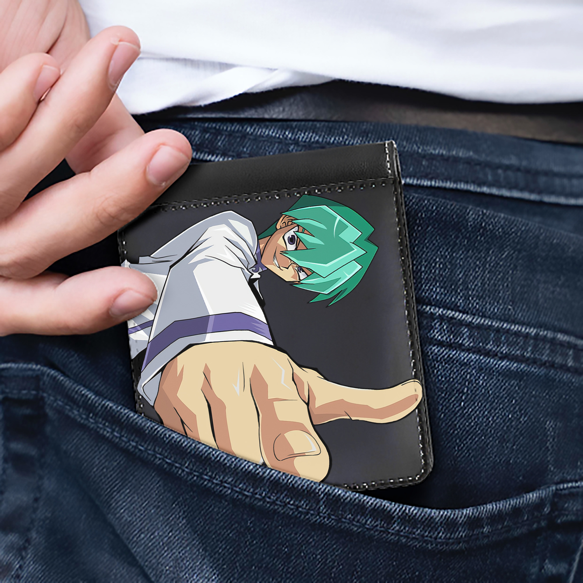（画像用） 遊☆戯☆王 Yu-Gi-Oh! 二つ折り革財布