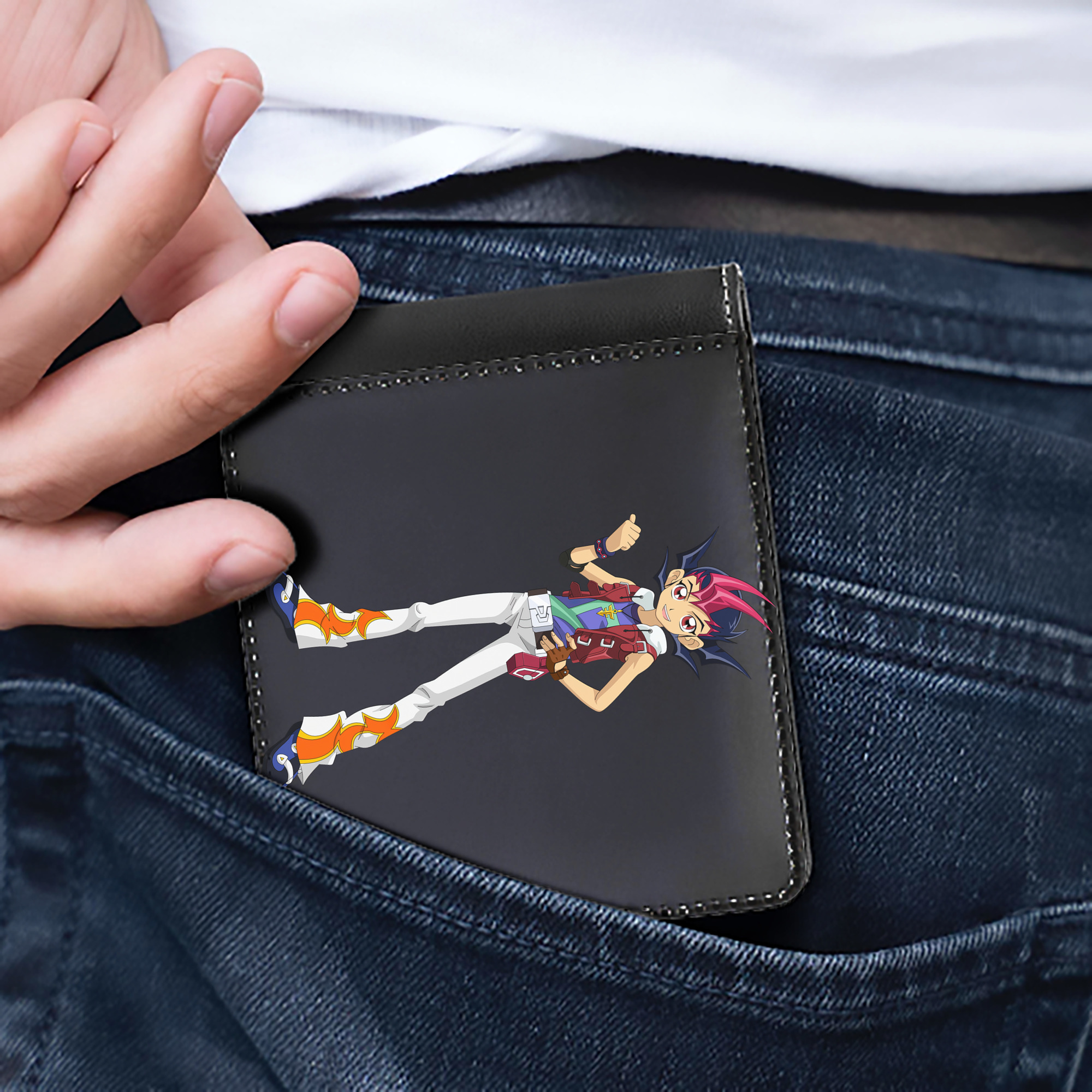 （画像用） 遊☆戯☆王 Yu-Gi-Oh! 二つ折り革財布