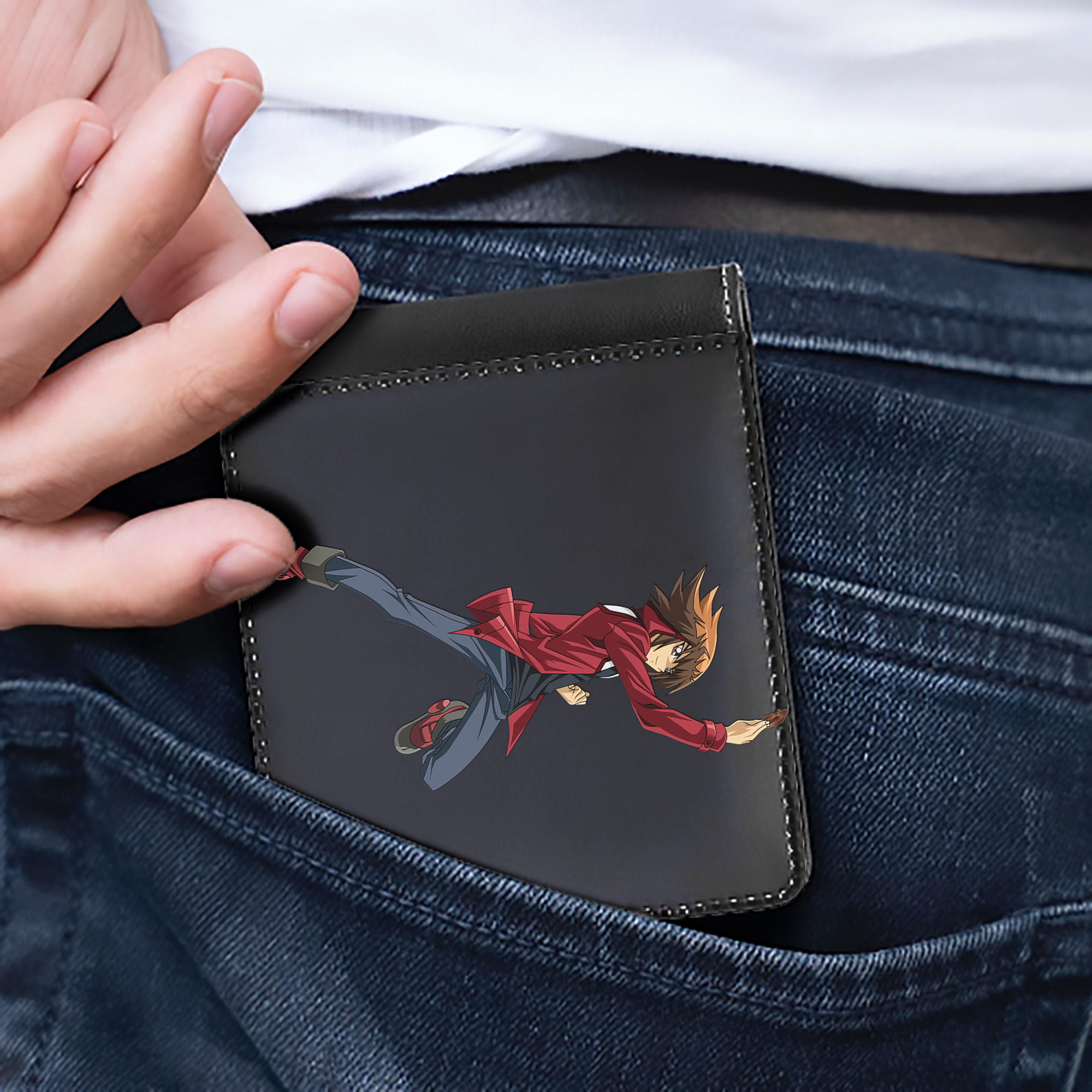 （画像用） 遊☆戯☆王 Yu-Gi-Oh! 二つ折り革財布