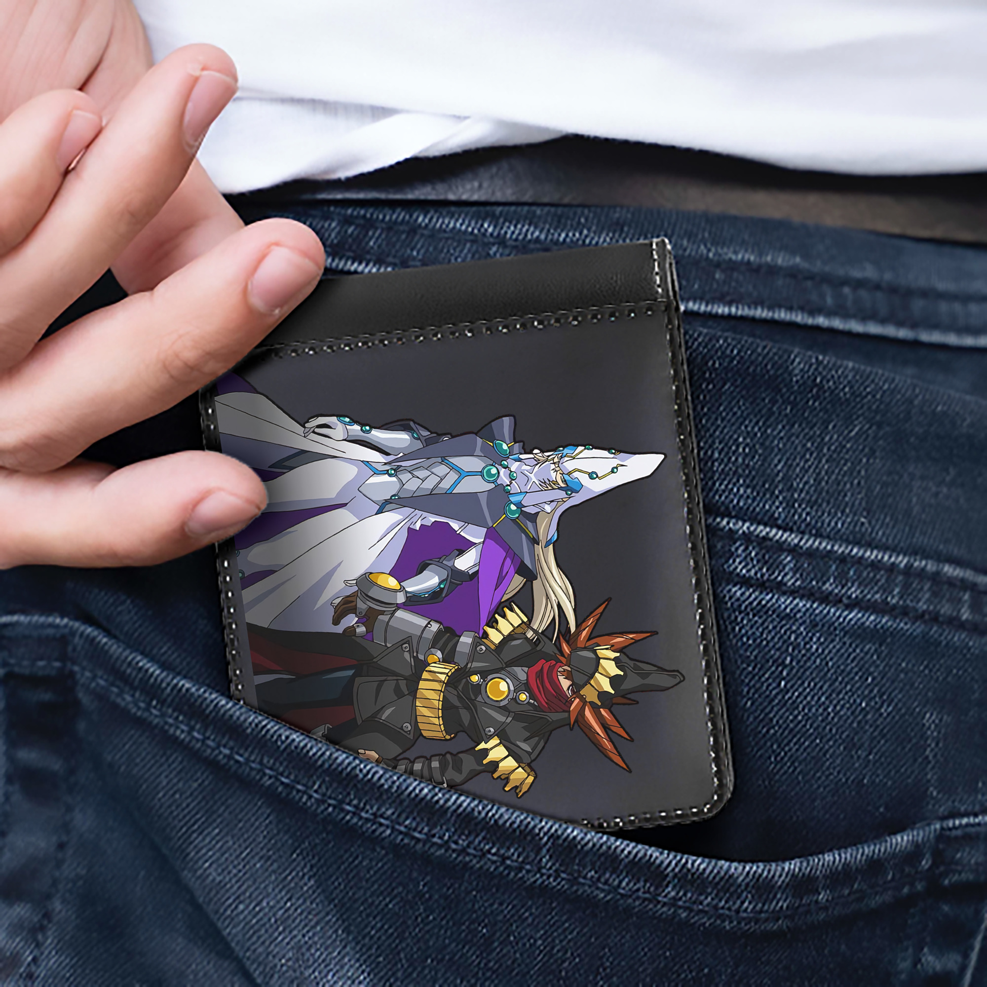 （画像用） 遊☆戯☆王 Yu-Gi-Oh! 二つ折り革財布