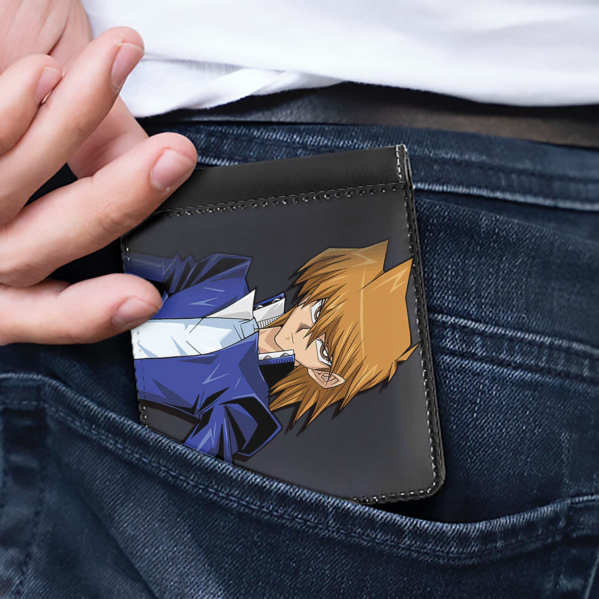 （画像用） 遊☆戯☆王 Yu-Gi-Oh! 二つ折り革財布