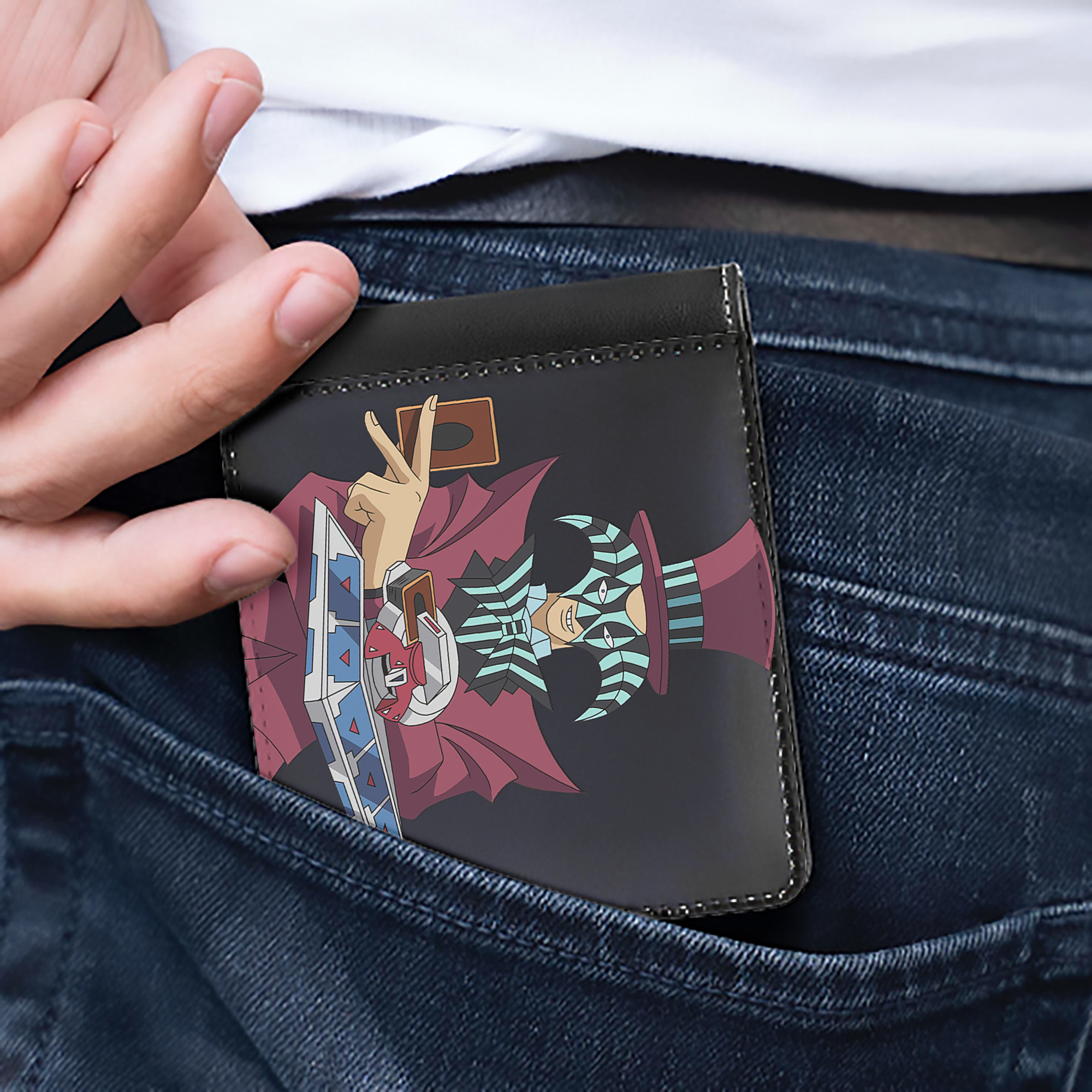 （画像用） 遊☆戯☆王 Yu-Gi-Oh! 二つ折り革財布