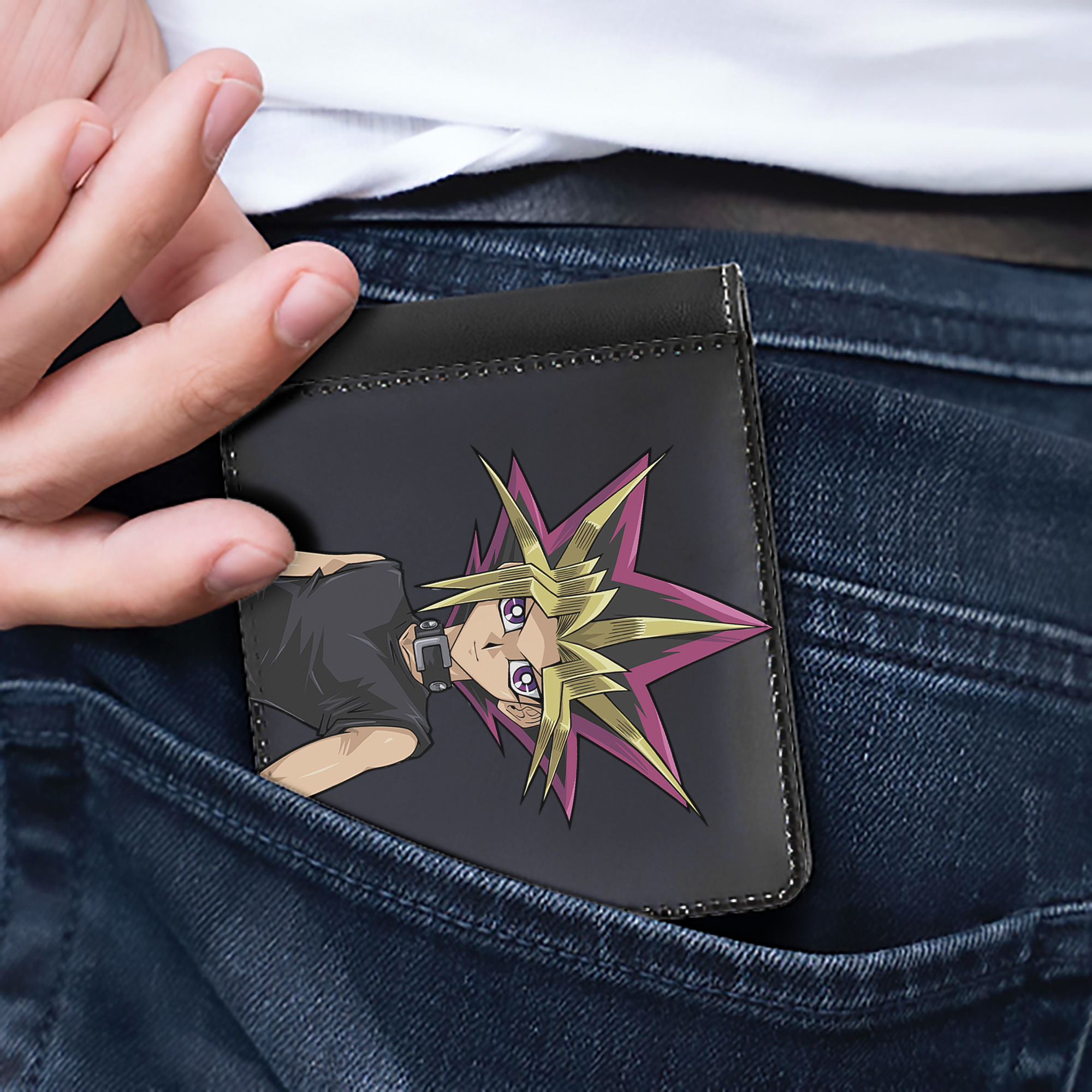 （画像用） 遊☆戯☆王 Yu-Gi-Oh! 二つ折り革財布