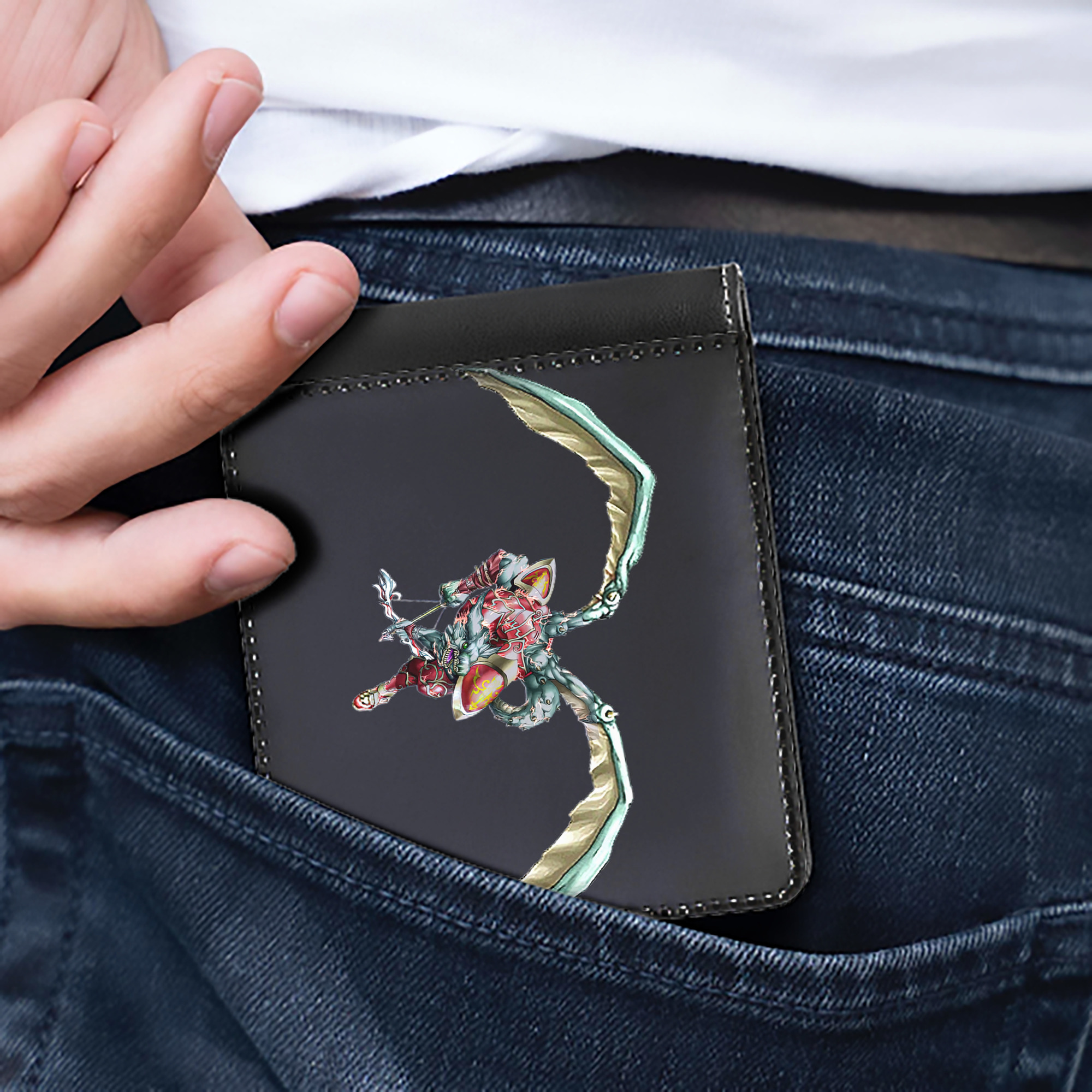 （画像用） 遊☆戯☆王 Yu-Gi-Oh! 二つ折り革財布