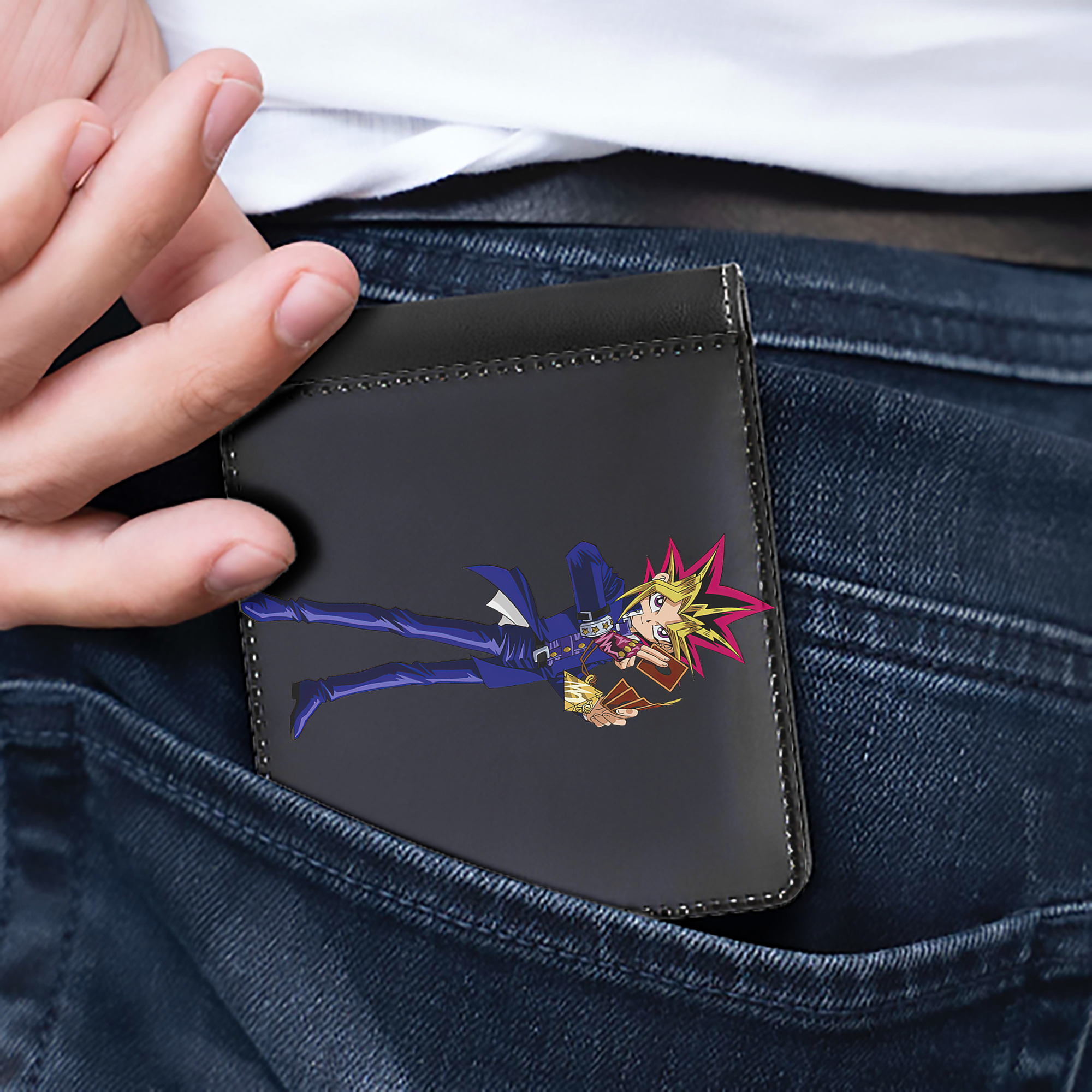 （画像用） 遊☆戯☆王 Yu-Gi-Oh! 二つ折り革財布