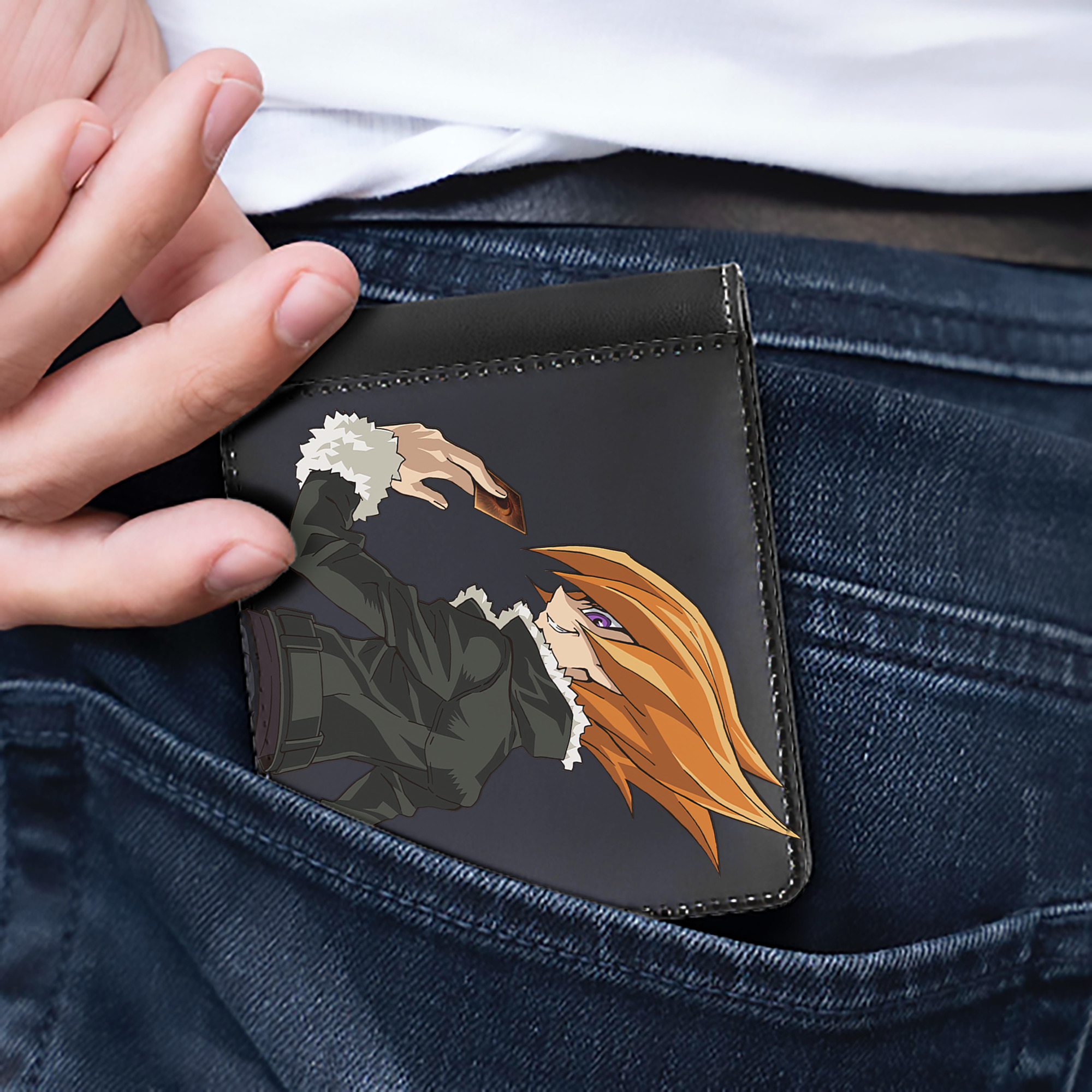 （画像用） 遊☆戯☆王 Yu-Gi-Oh! 二つ折り革財布