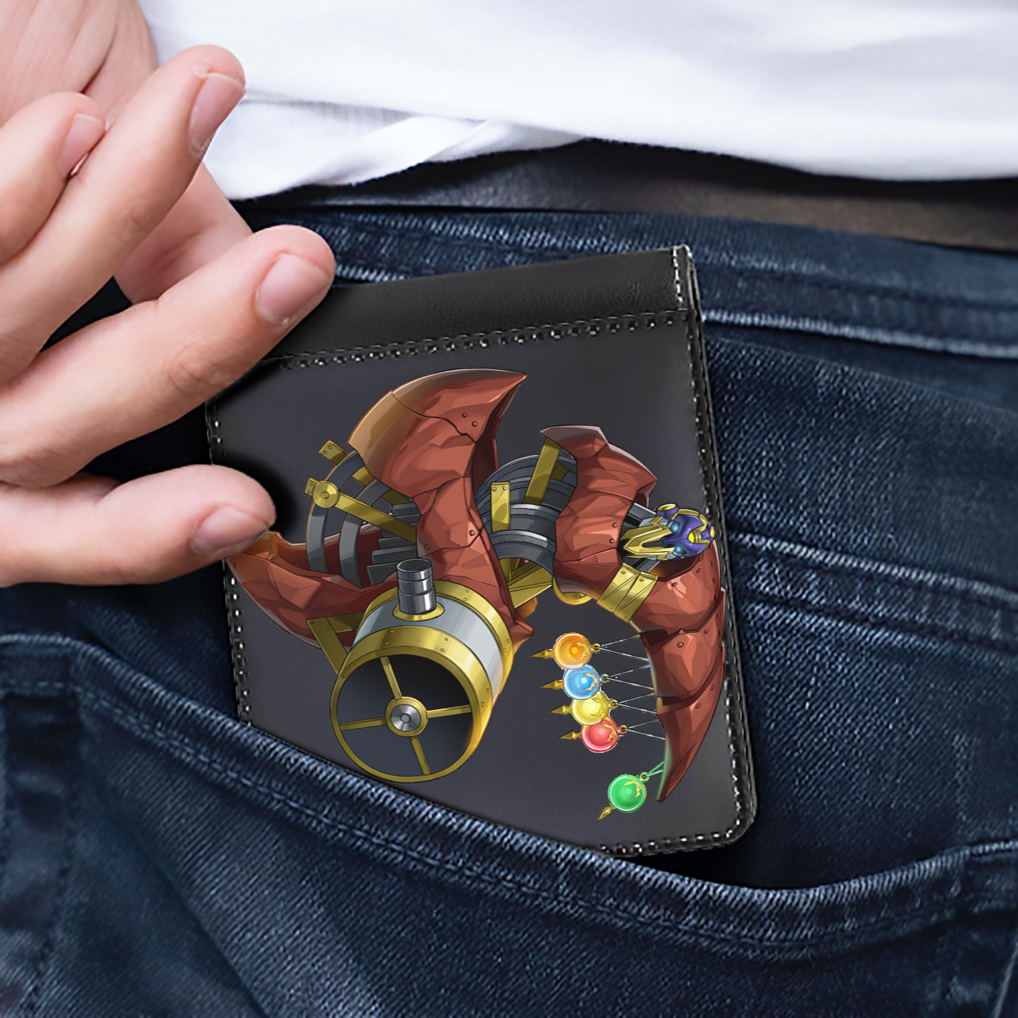 （画像用） 遊☆戯☆王 Yu-Gi-Oh! 二つ折り革財布