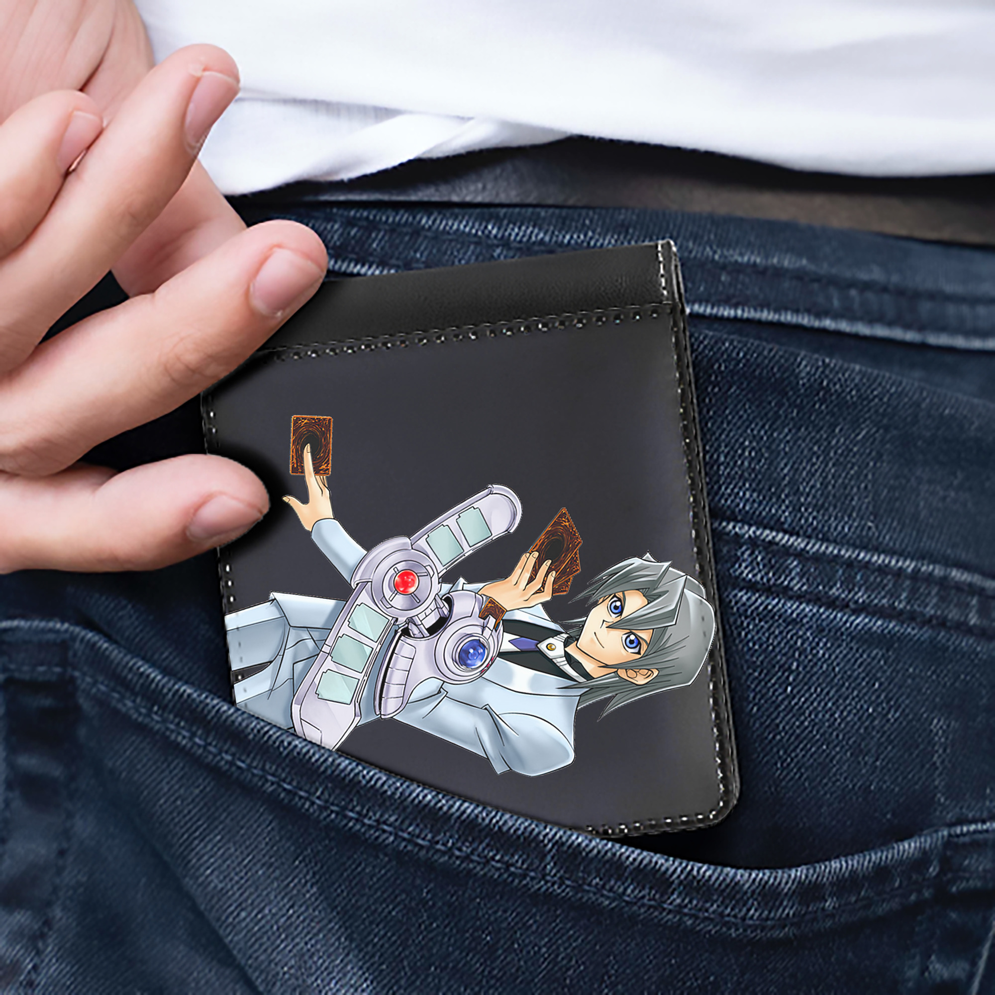 （画像用） 遊☆戯☆王 Yu-Gi-Oh! 二つ折り革財布