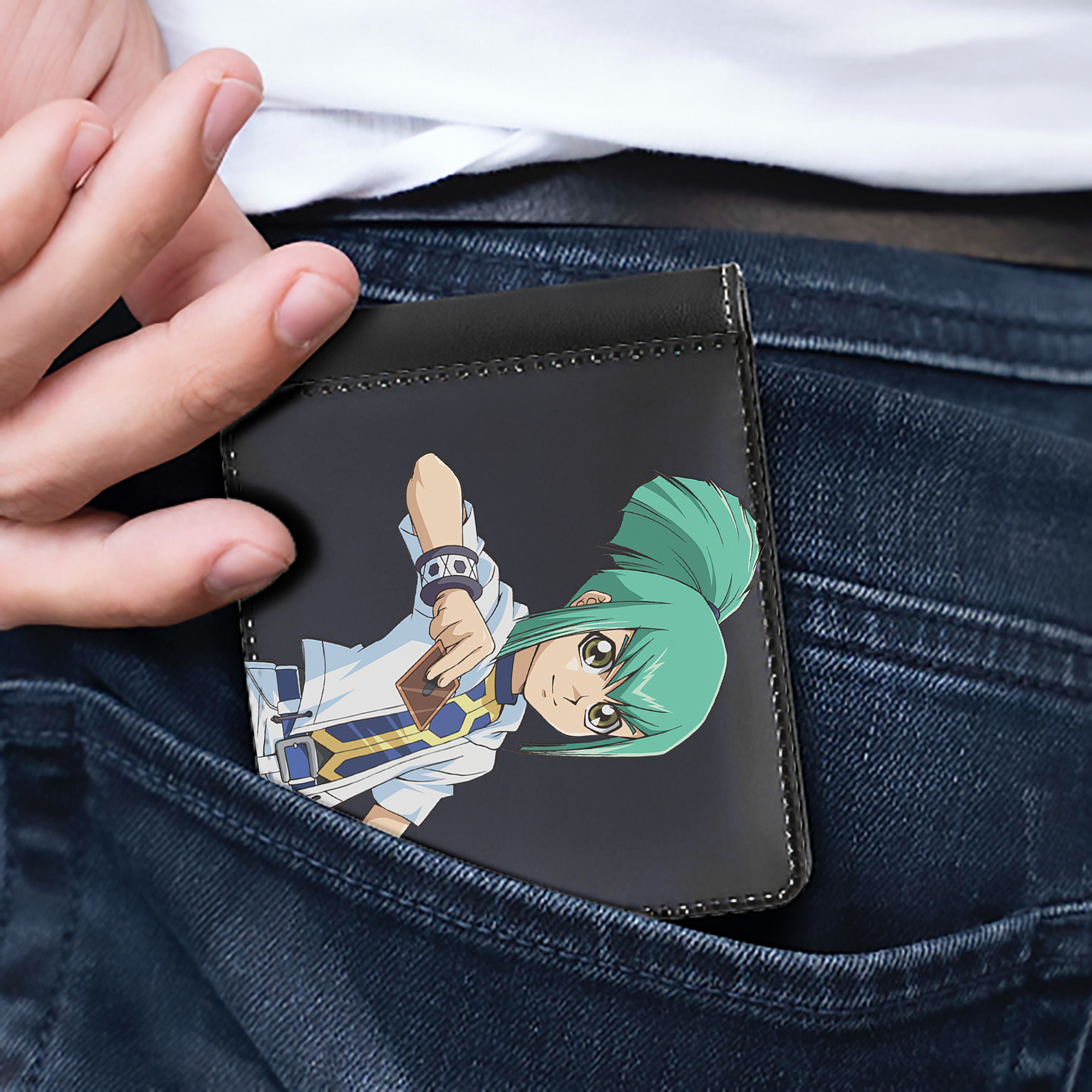 （画像用） 遊☆戯☆王 Yu-Gi-Oh! 二つ折り革財布
