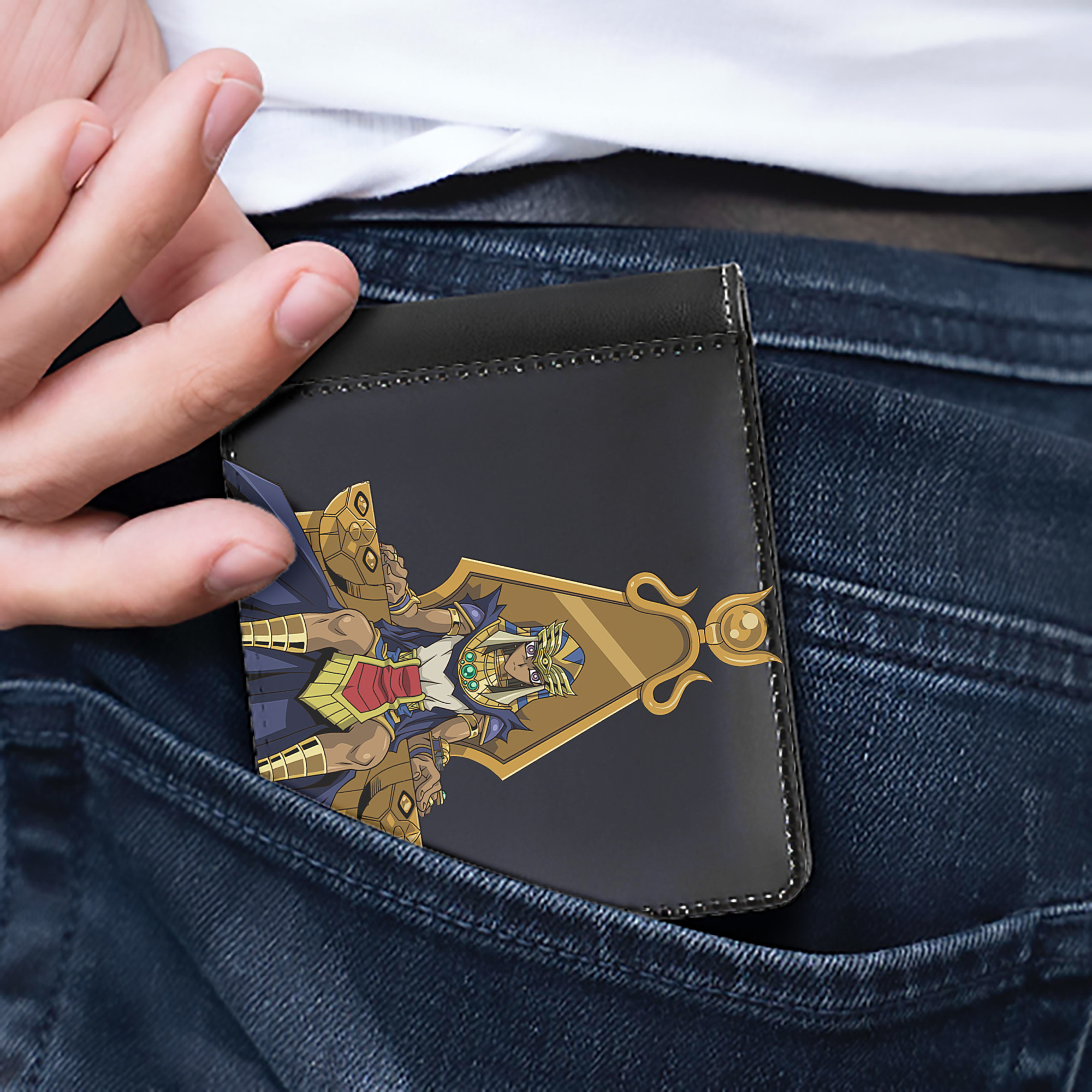 （画像用） 遊☆戯☆王 Yu-Gi-Oh! 二つ折り革財布