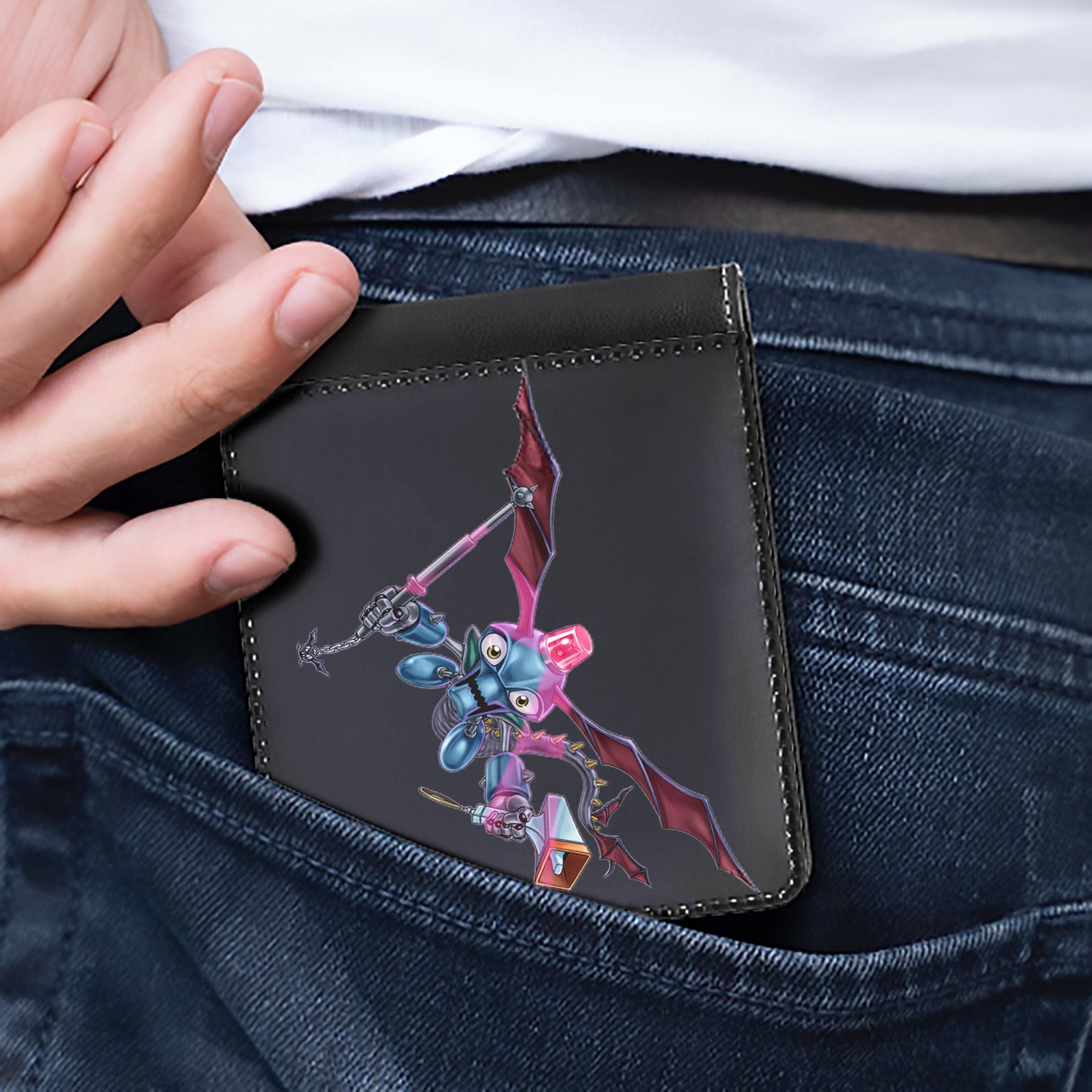 （画像用） 遊☆戯☆王 Yu-Gi-Oh! 二つ折り革財布
