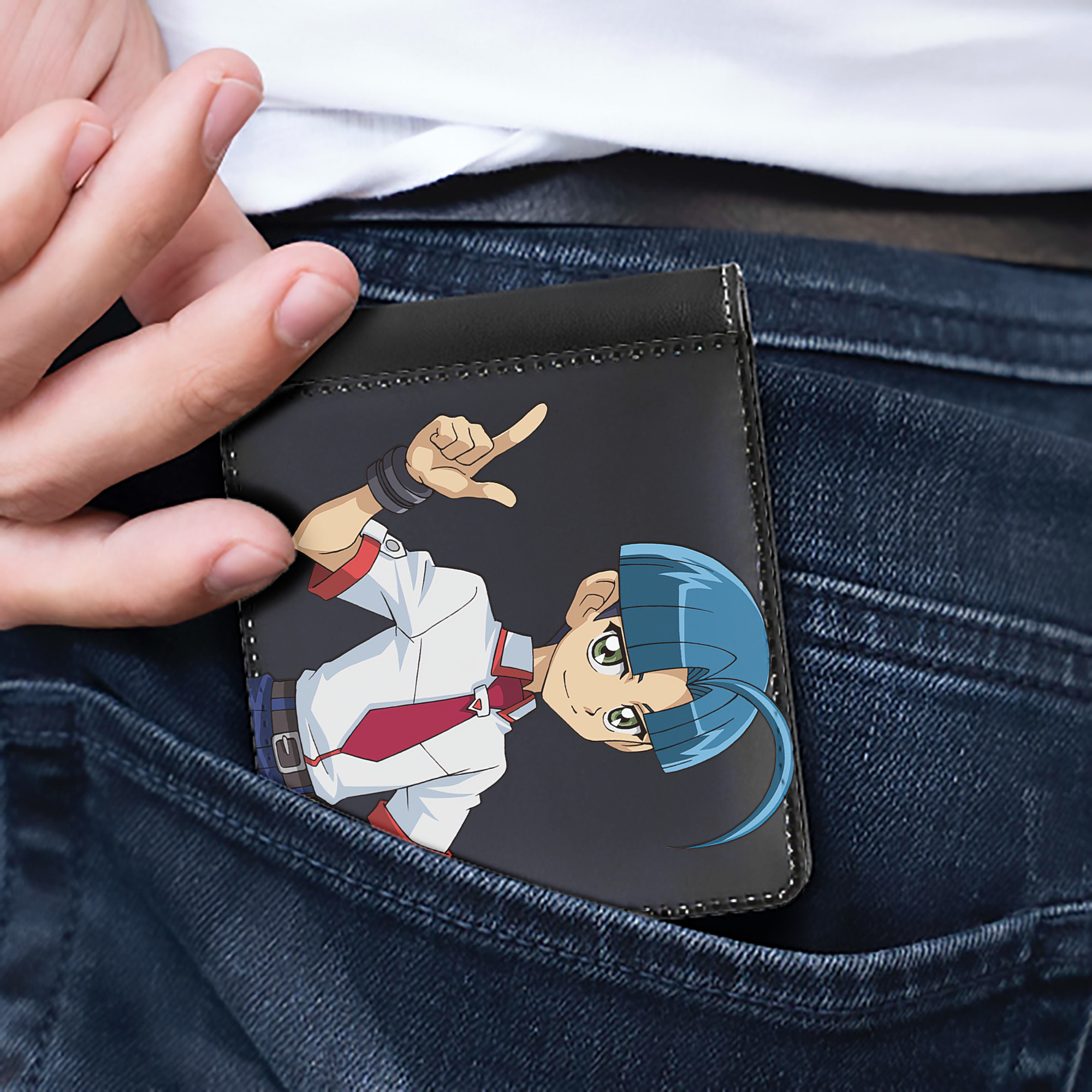 （画像用） 遊☆戯☆王 Yu-Gi-Oh! 二つ折り革財布
