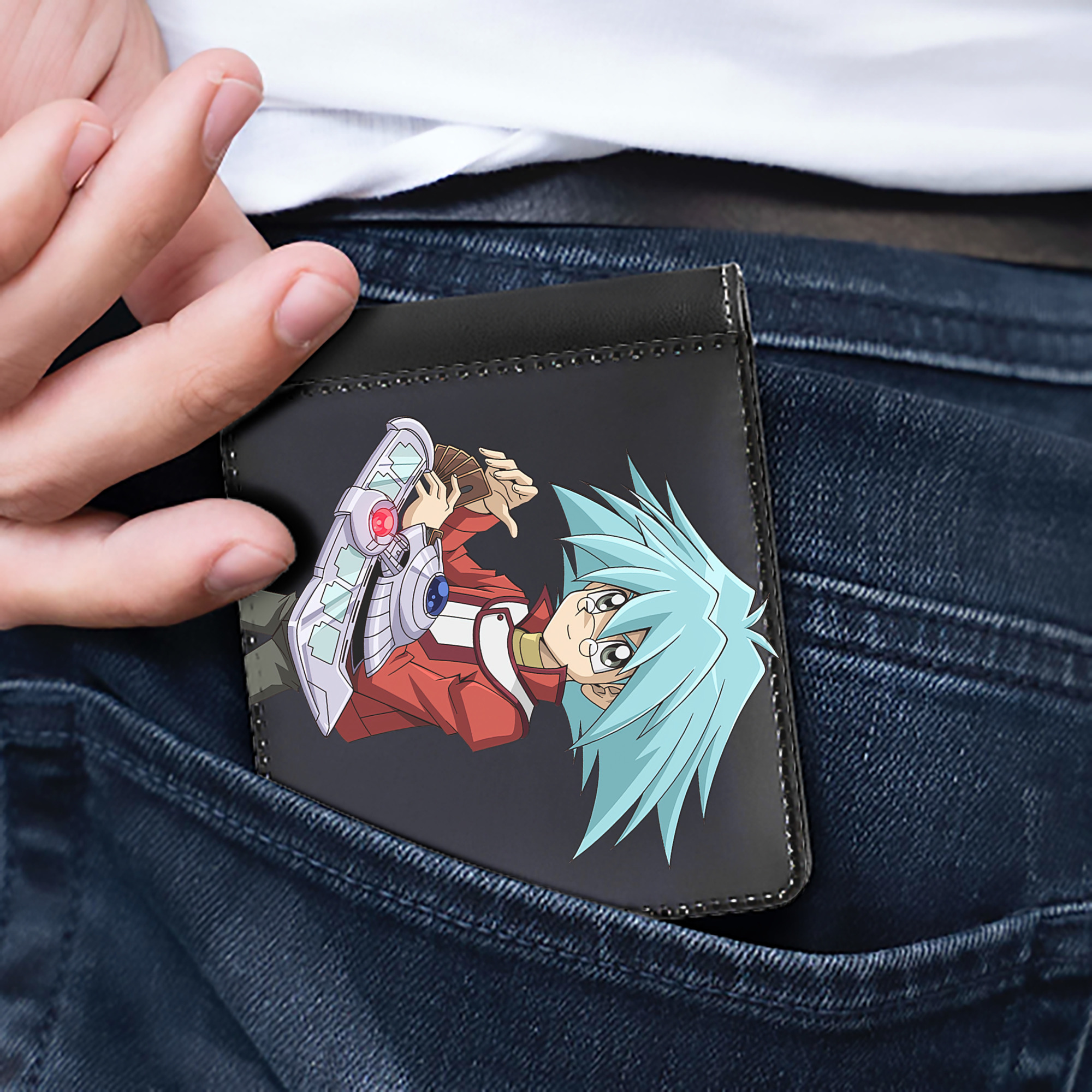 （画像用） 遊☆戯☆王 Yu-Gi-Oh! 二つ折り革財布