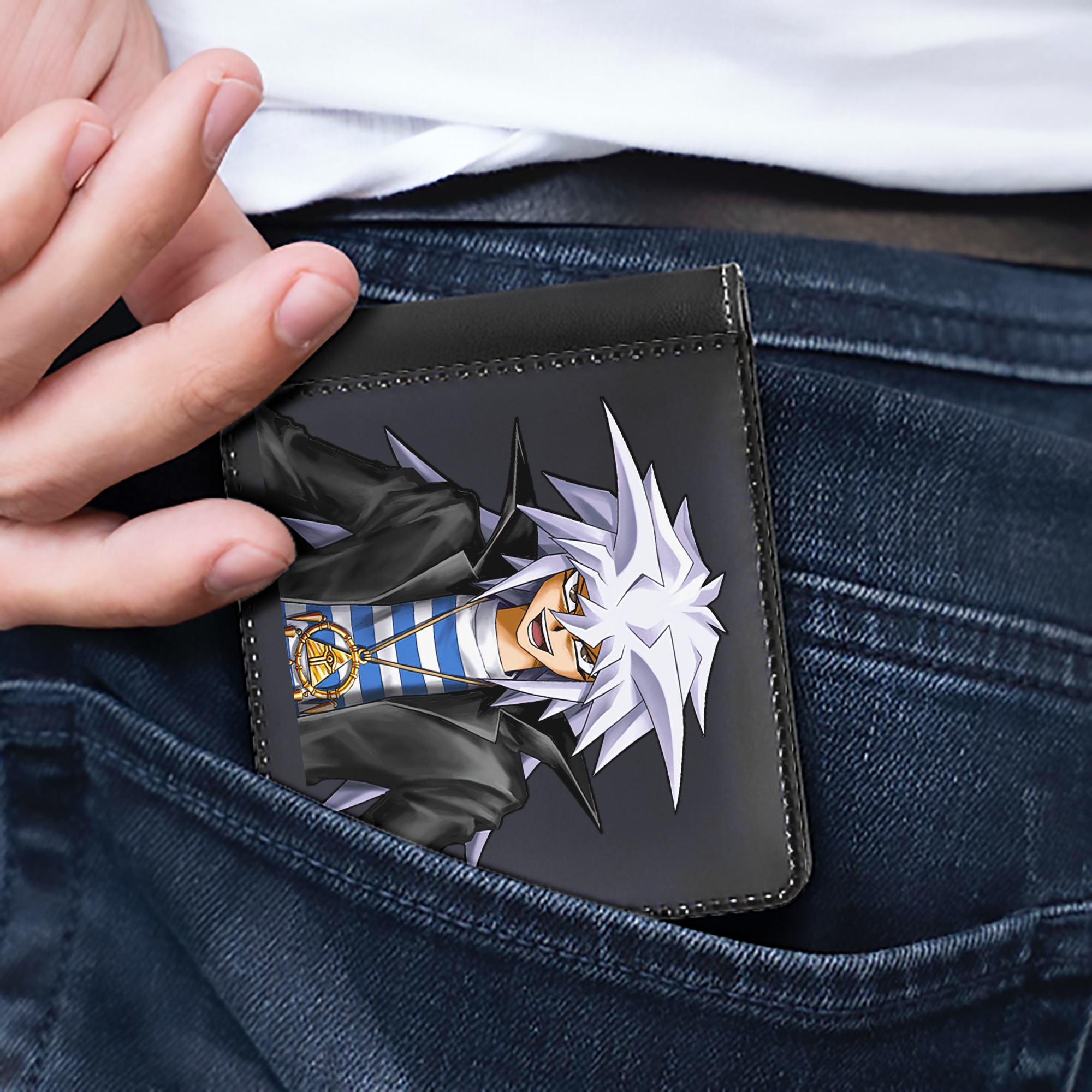 （画像用） 遊☆戯☆王 Yu-Gi-Oh! 二つ折り革財布