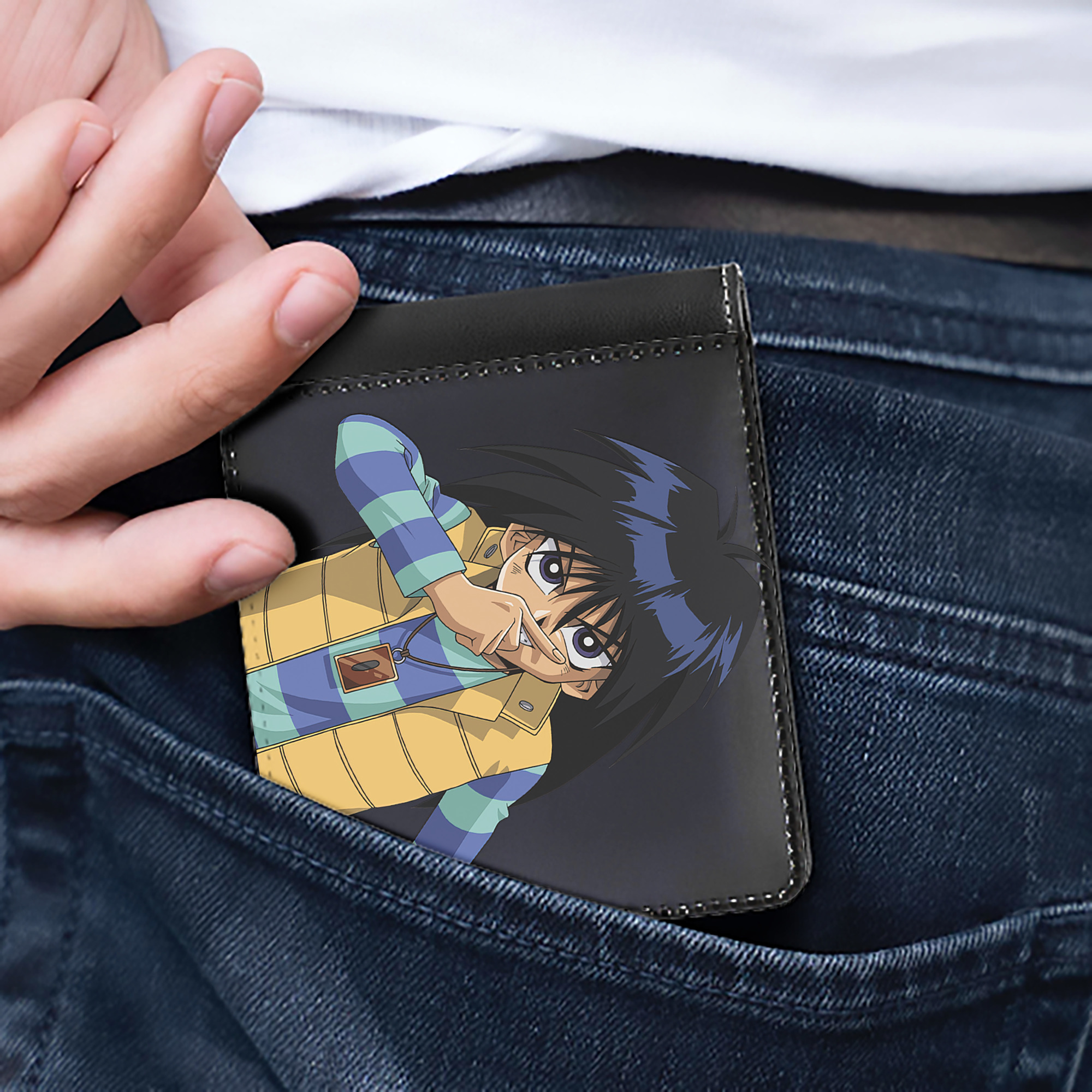 （画像用） 遊☆戯☆王 Yu-Gi-Oh! 二つ折り革財布