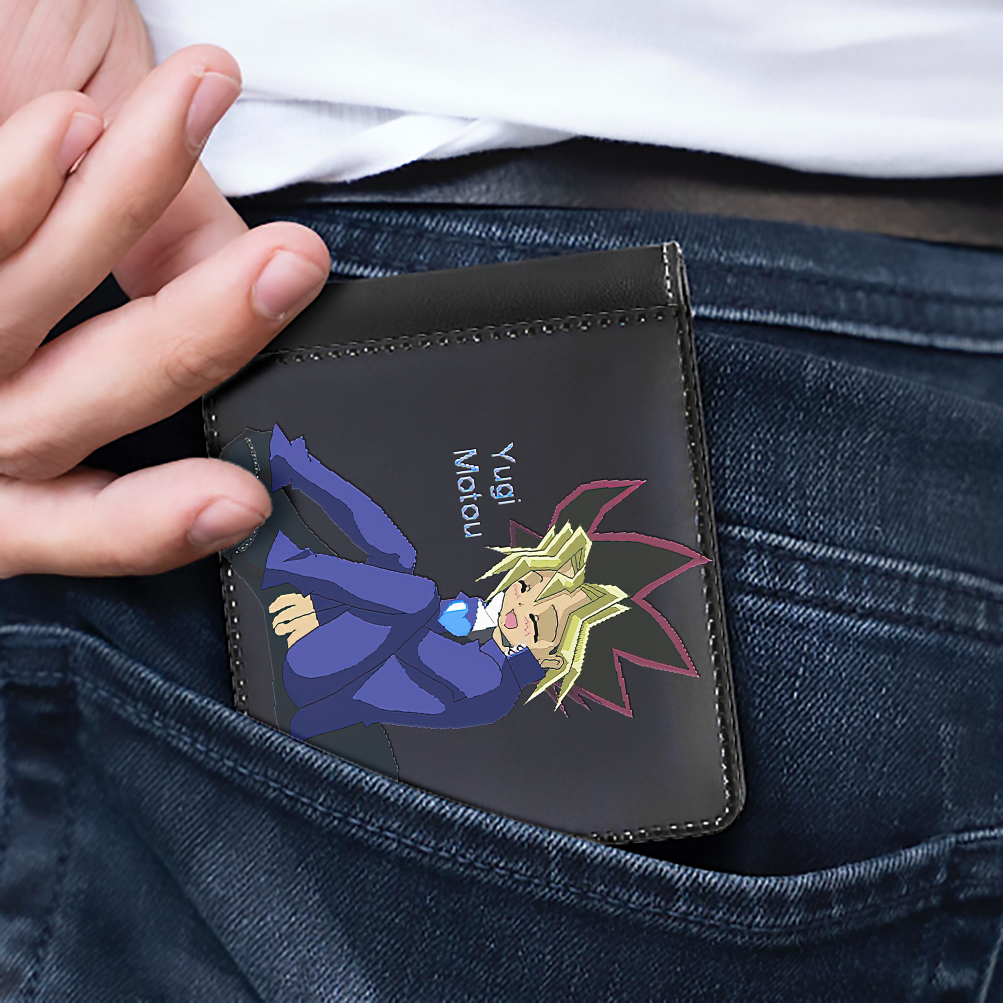 （画像用） 遊☆戯☆王 Yu-Gi-Oh! 二つ折り革財布