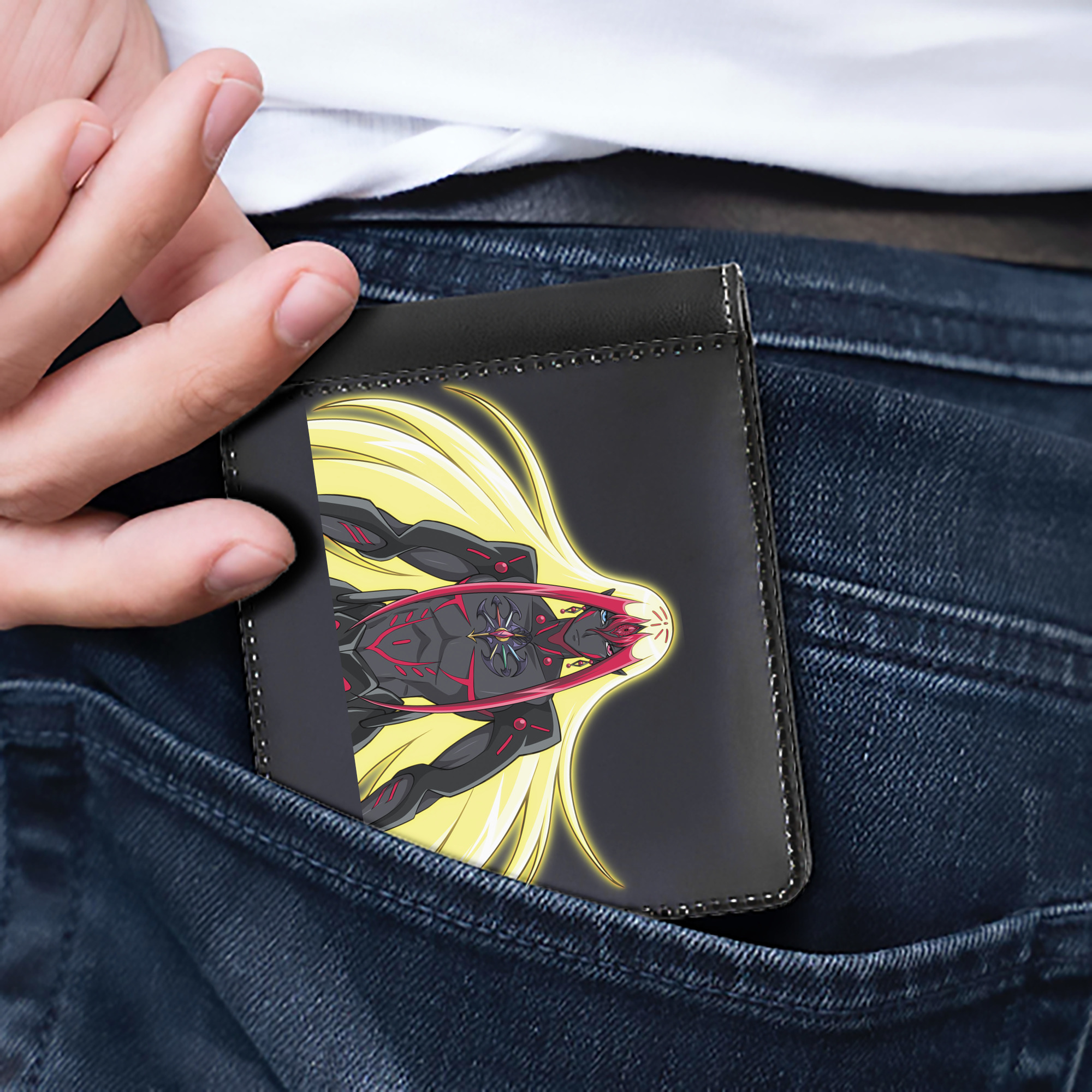 （画像用） 遊☆戯☆王 Yu-Gi-Oh! 二つ折り革財布