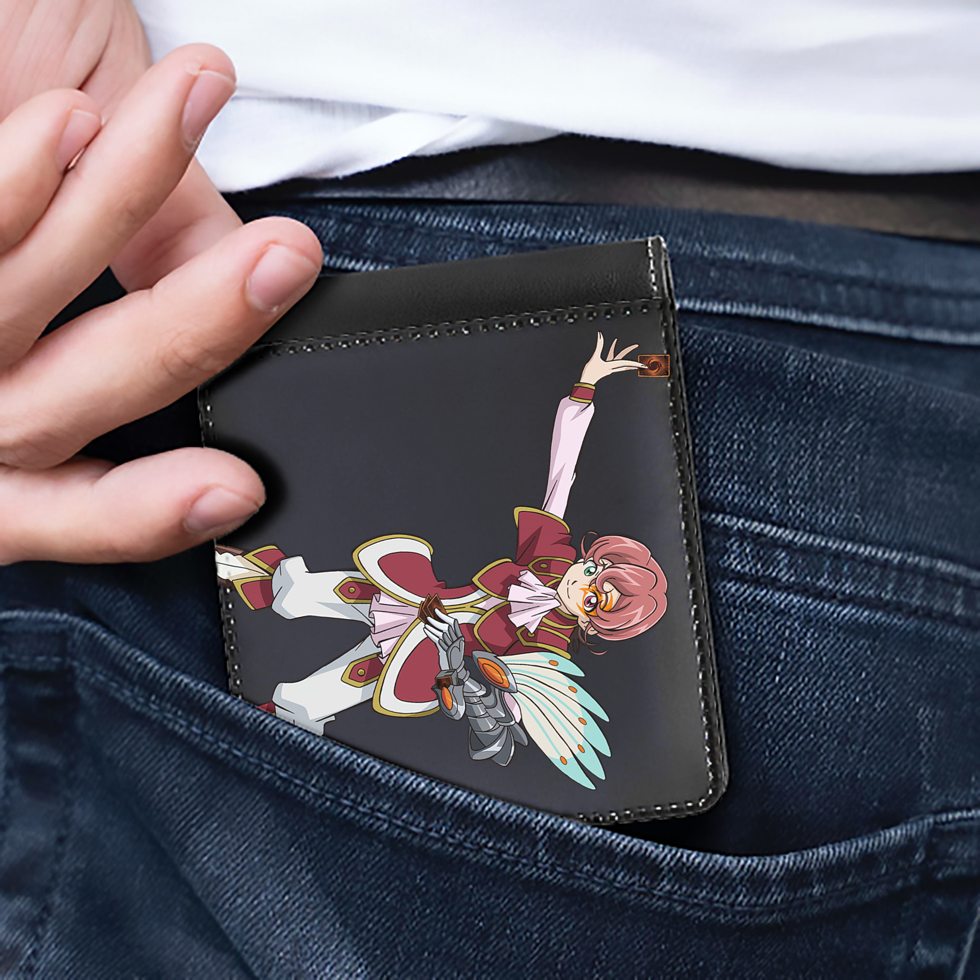 （画像用） 遊☆戯☆王 Yu-Gi-Oh! 二つ折り革財布