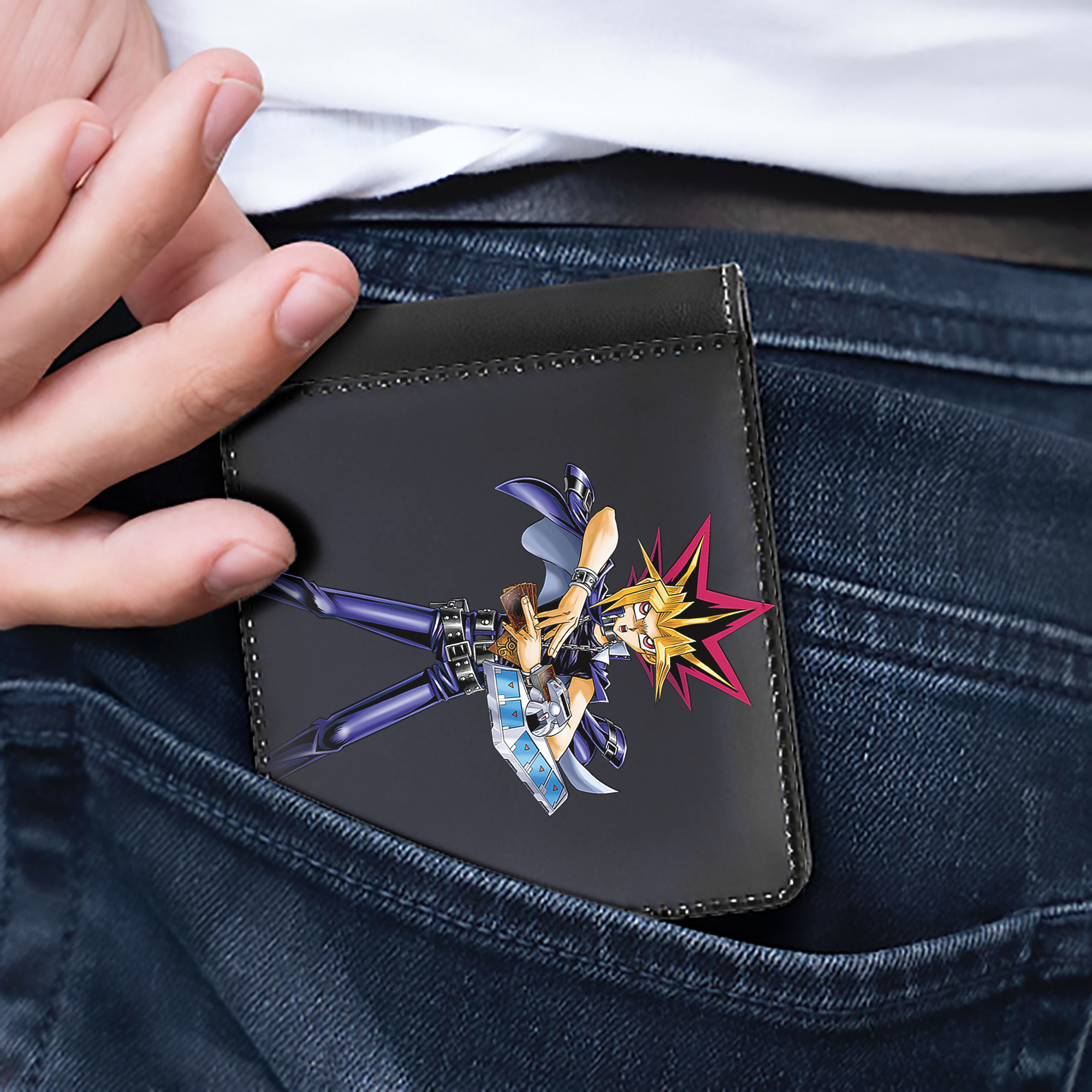（画像用） 遊☆戯☆王 Yu-Gi-Oh! 二つ折り革財布