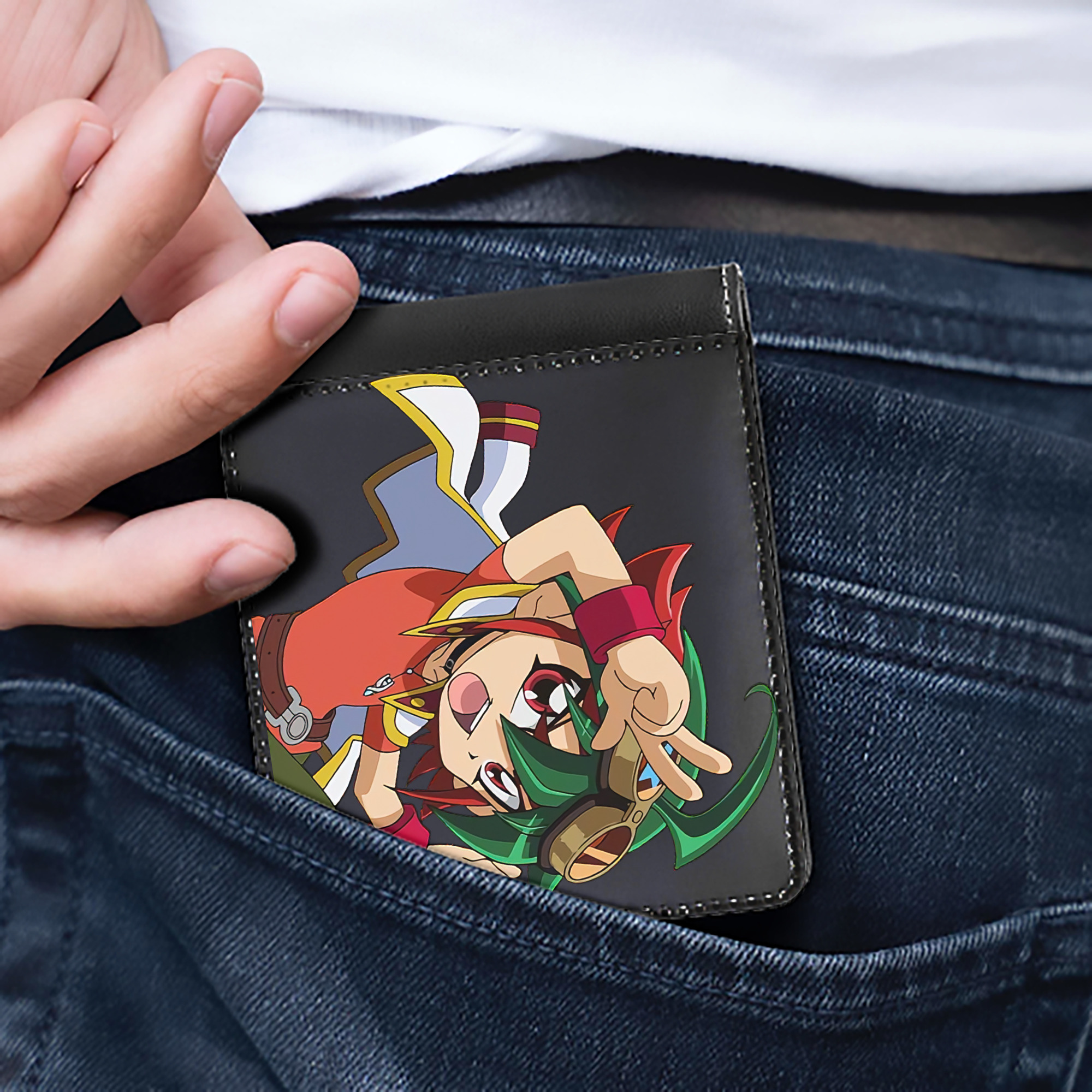（画像用） 遊☆戯☆王 Yu-Gi-Oh! 二つ折り革財布