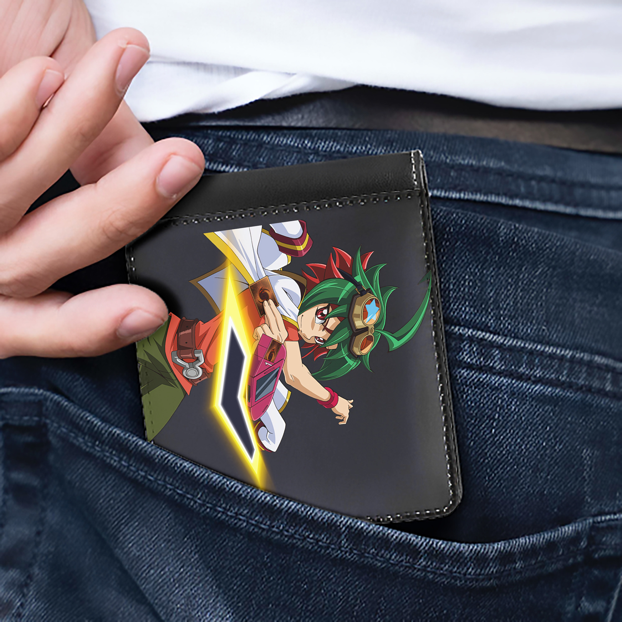 （画像用） 遊☆戯☆王 Yu-Gi-Oh! 二つ折り革財布