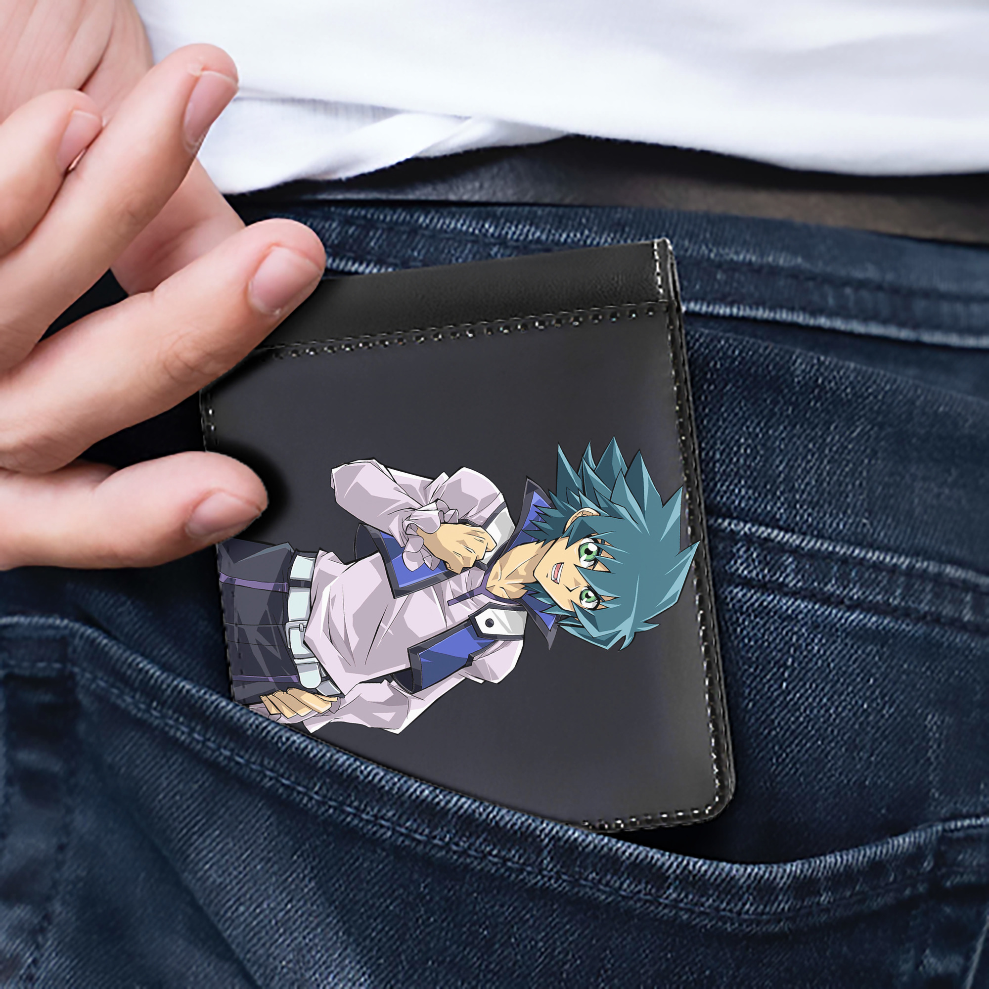 （画像用） 遊☆戯☆王 Yu-Gi-Oh! 二つ折り革財布