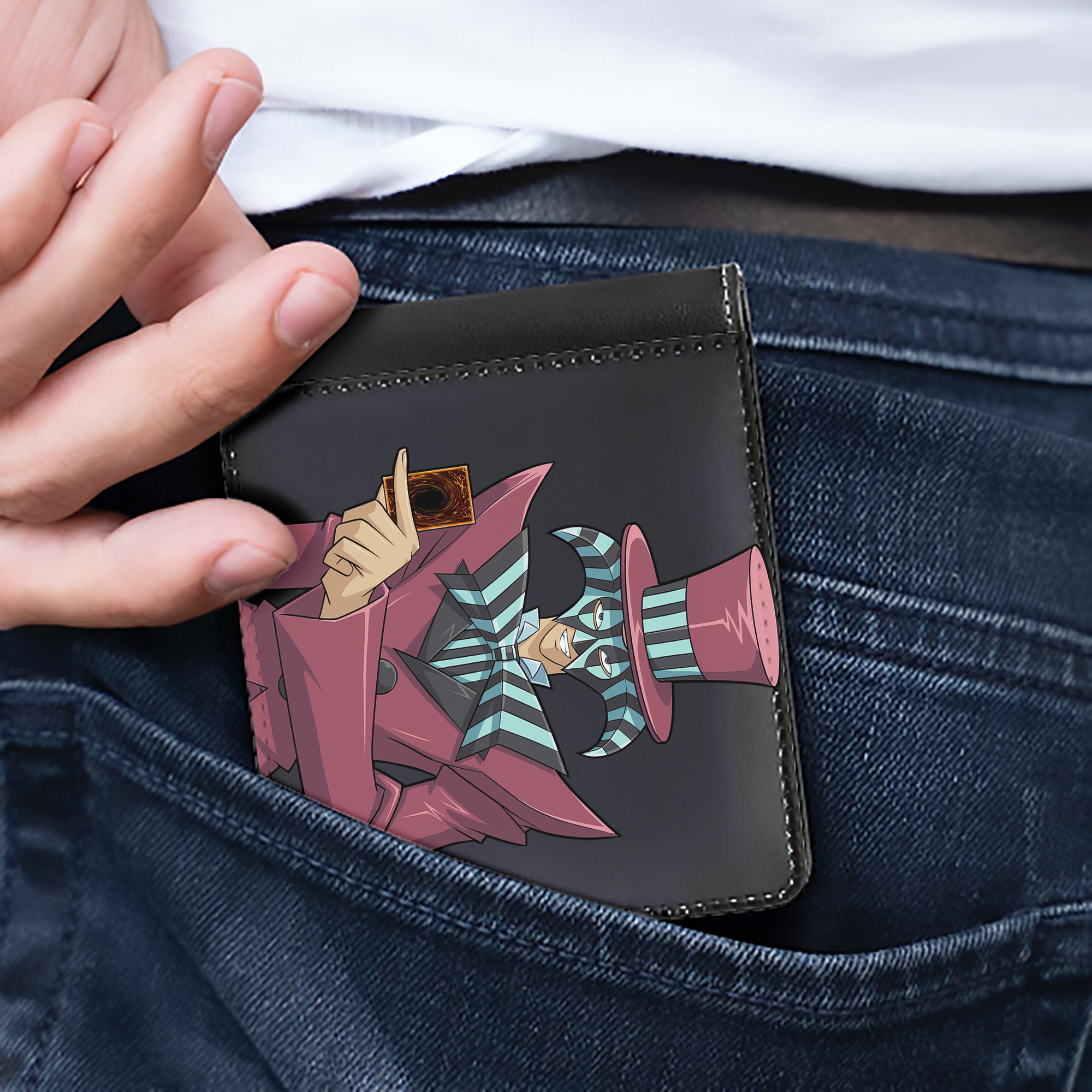 （画像用） 遊☆戯☆王 Yu-Gi-Oh! 二つ折り革財布