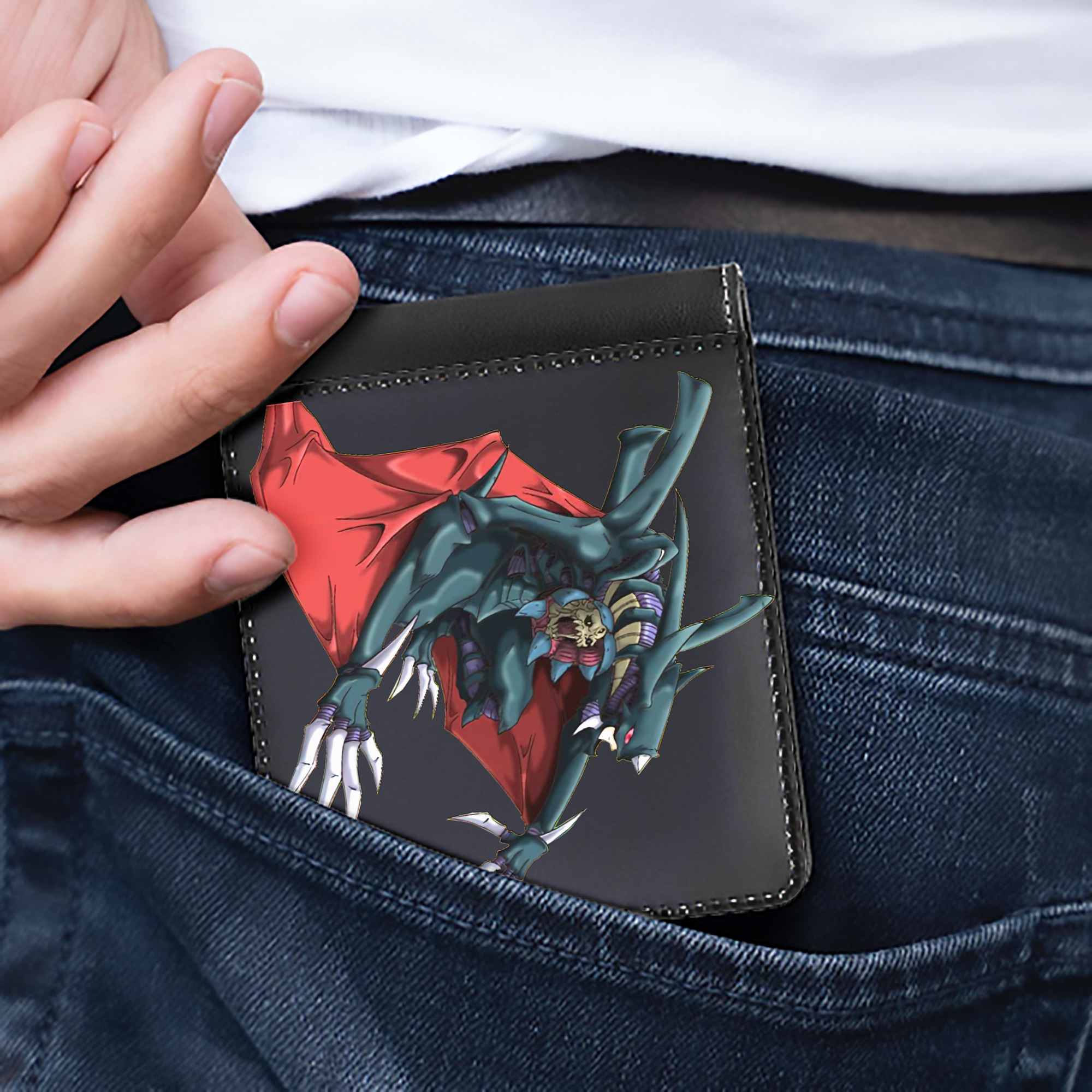（画像用） 遊☆戯☆王 Yu-Gi-Oh! 二つ折り革財布