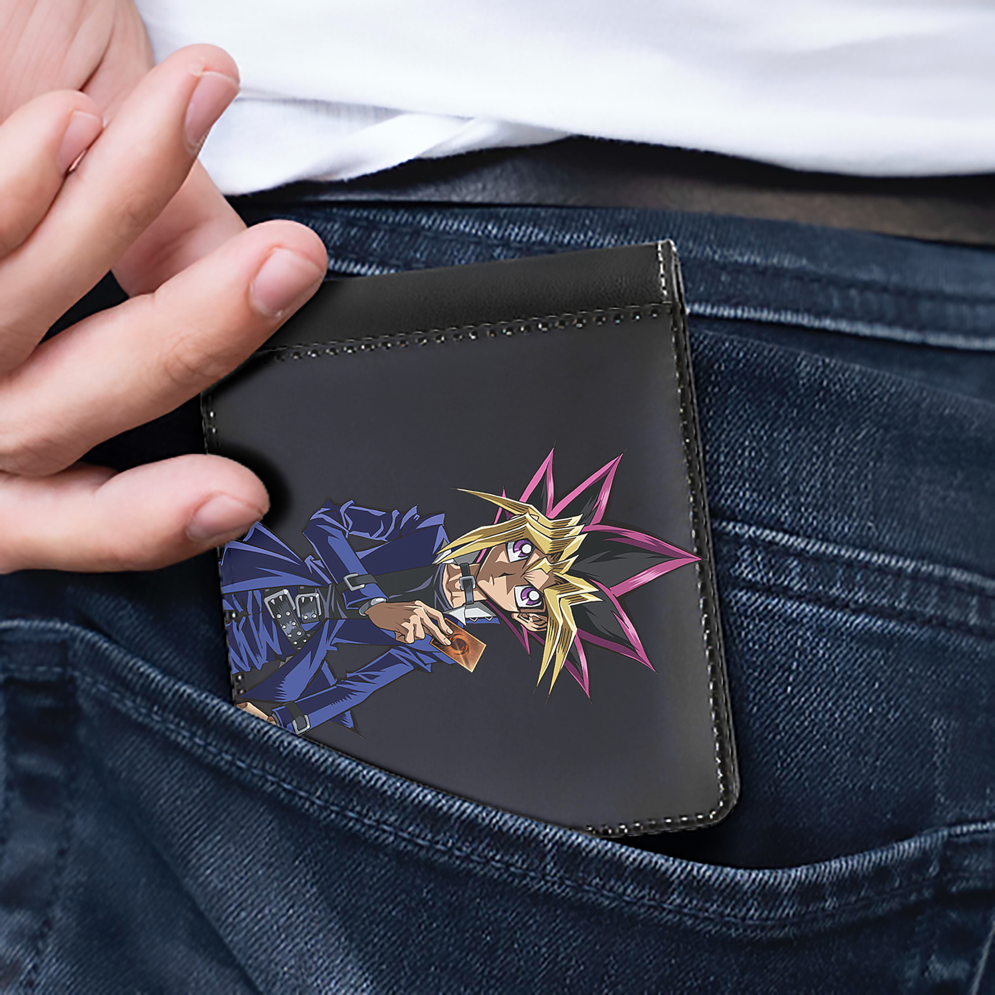 （画像用） 遊☆戯☆王 Yu-Gi-Oh! 二つ折り革財布