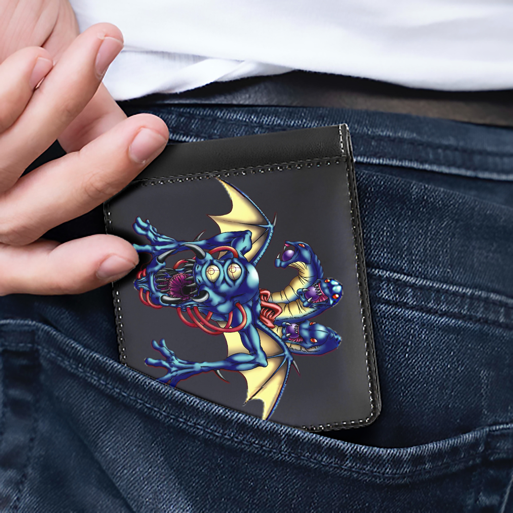 （画像用） 遊☆戯☆王 Yu-Gi-Oh! 二つ折り革財布
