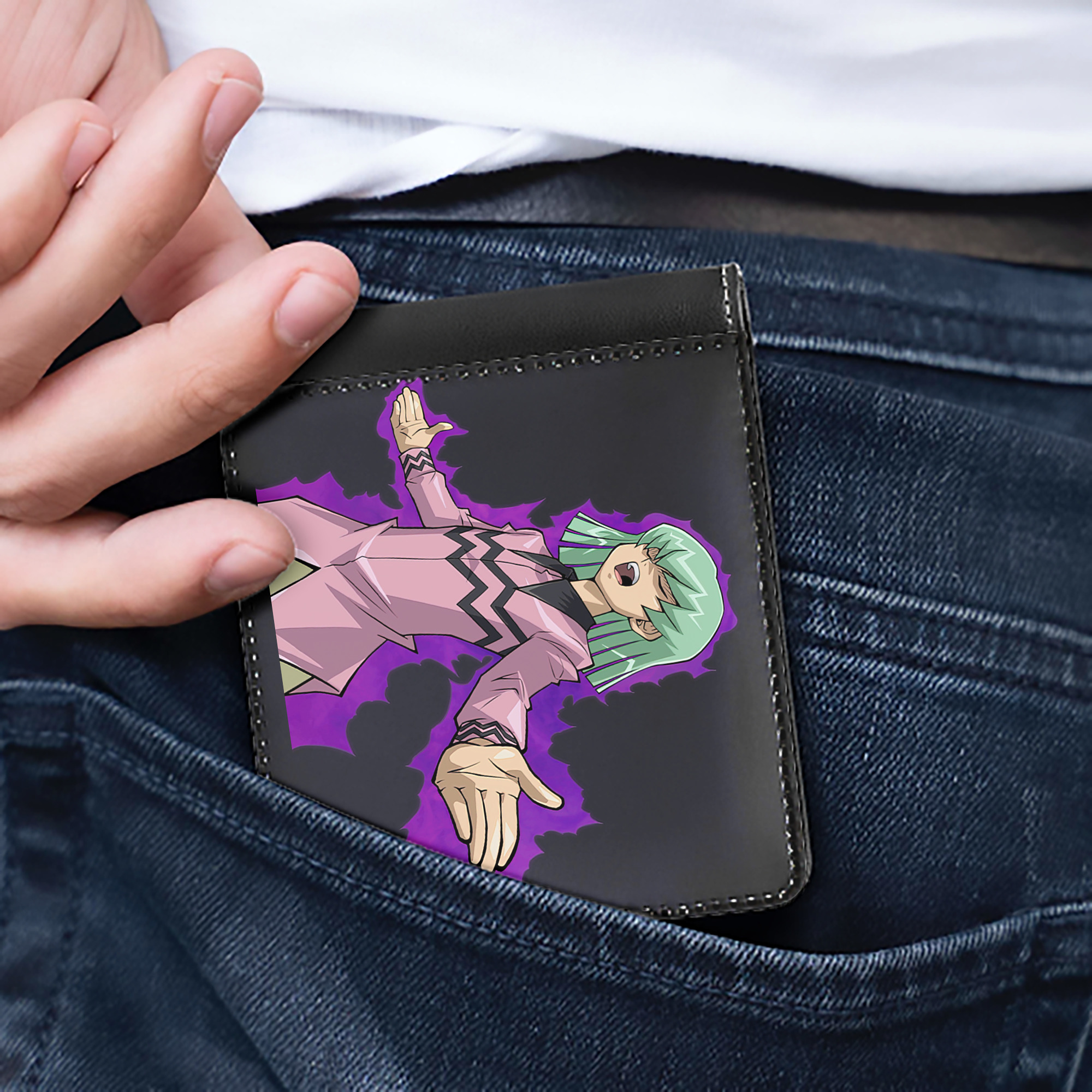 （画像用） 遊☆戯☆王 Yu-Gi-Oh! 二つ折り革財布