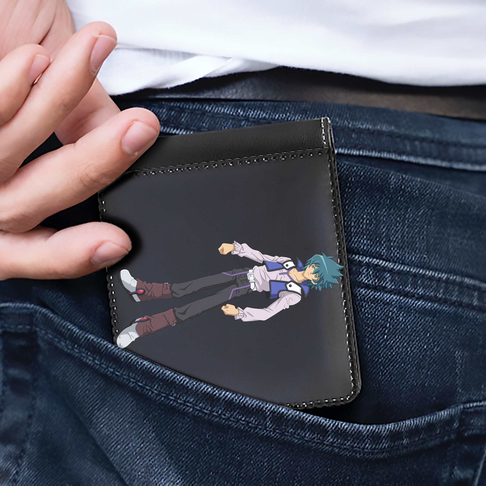 （画像用） 遊☆戯☆王 Yu-Gi-Oh! 二つ折り革財布