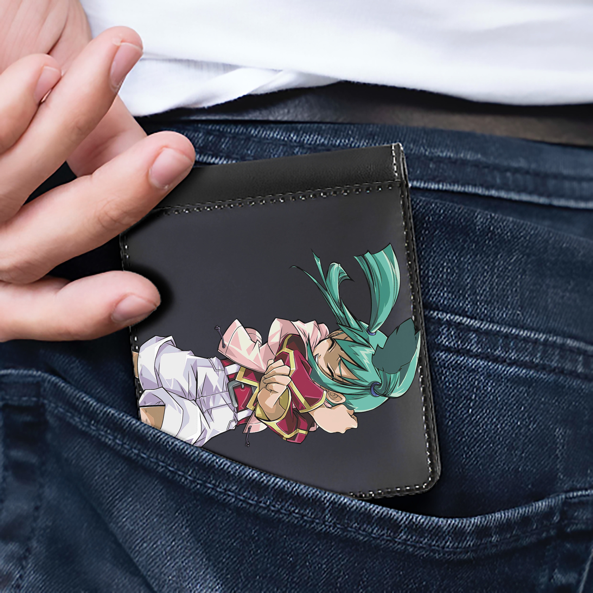 （画像用） 遊☆戯☆王 Yu-Gi-Oh! 二つ折り革財布