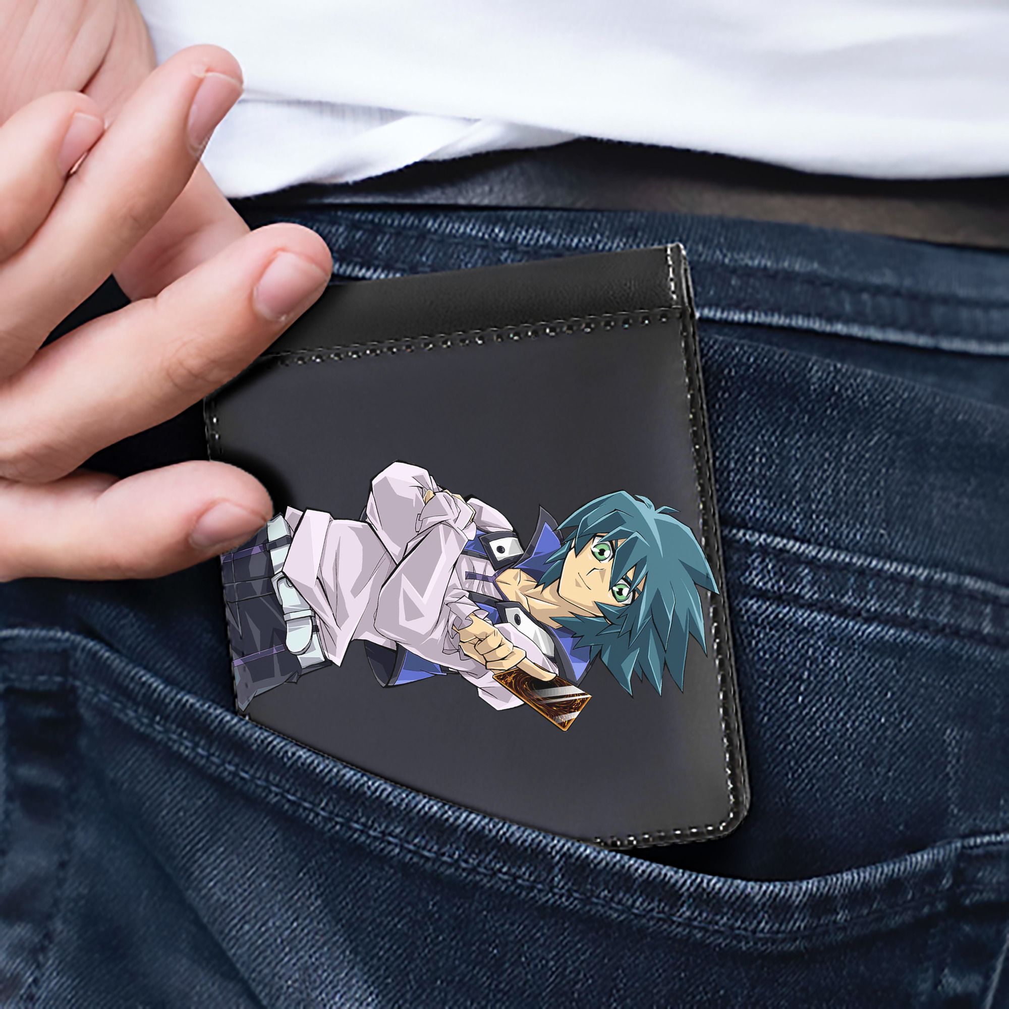 （画像用） 遊☆戯☆王 Yu-Gi-Oh! 二つ折り革財布