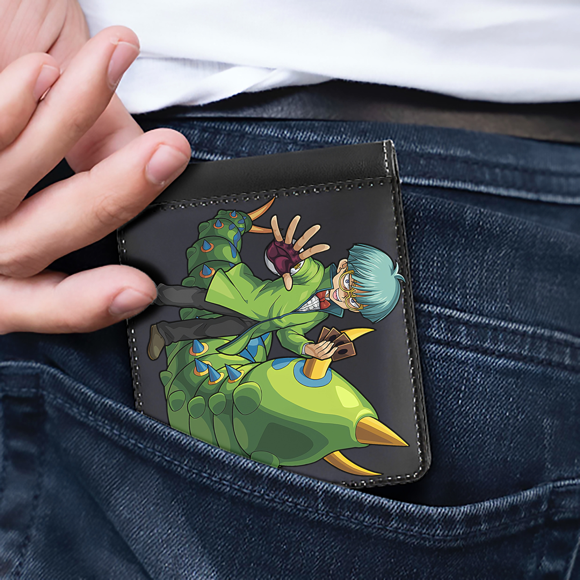 （画像用） 遊☆戯☆王 Yu-Gi-Oh! 二つ折り革財布