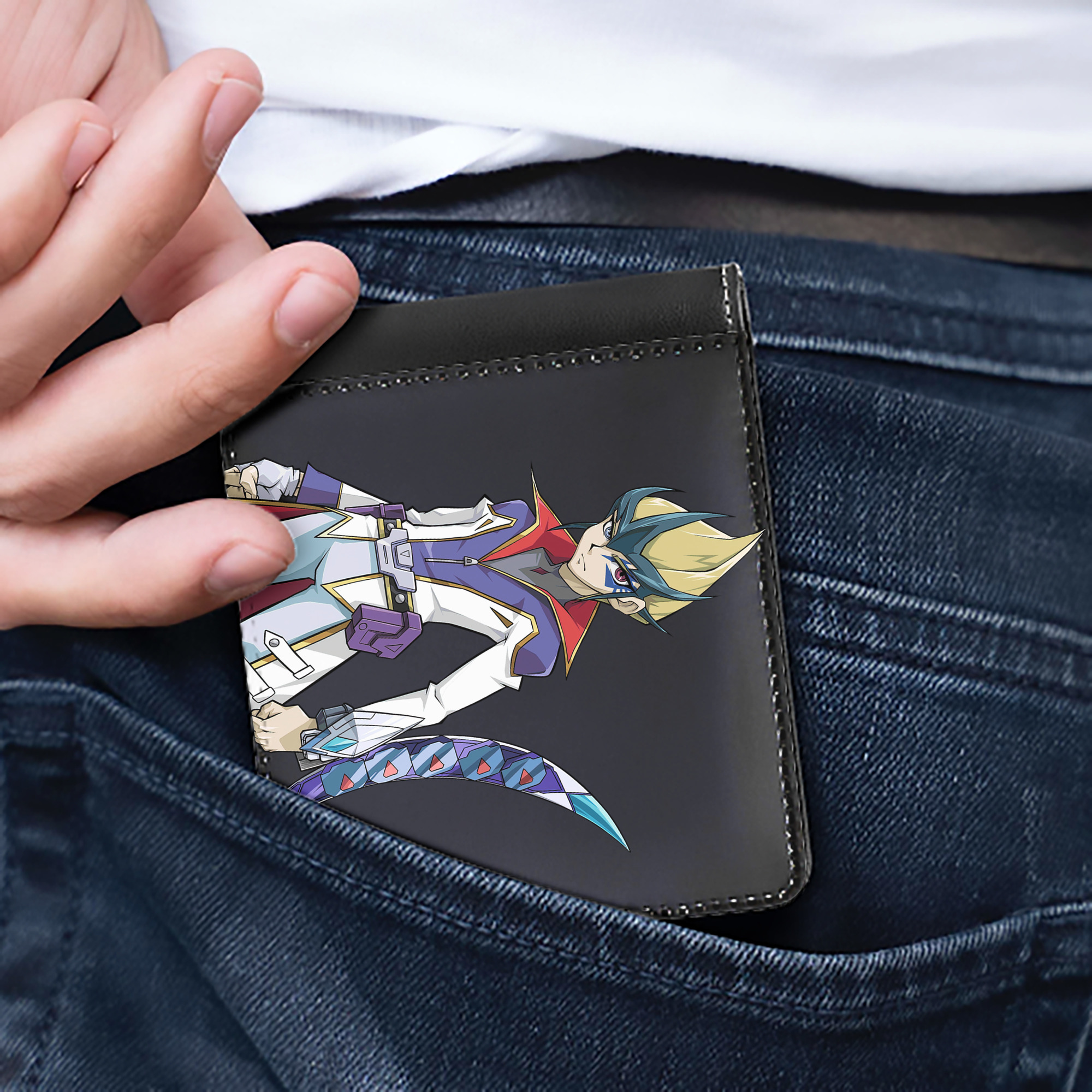 （画像用） 遊☆戯☆王 Yu-Gi-Oh! 二つ折り革財布