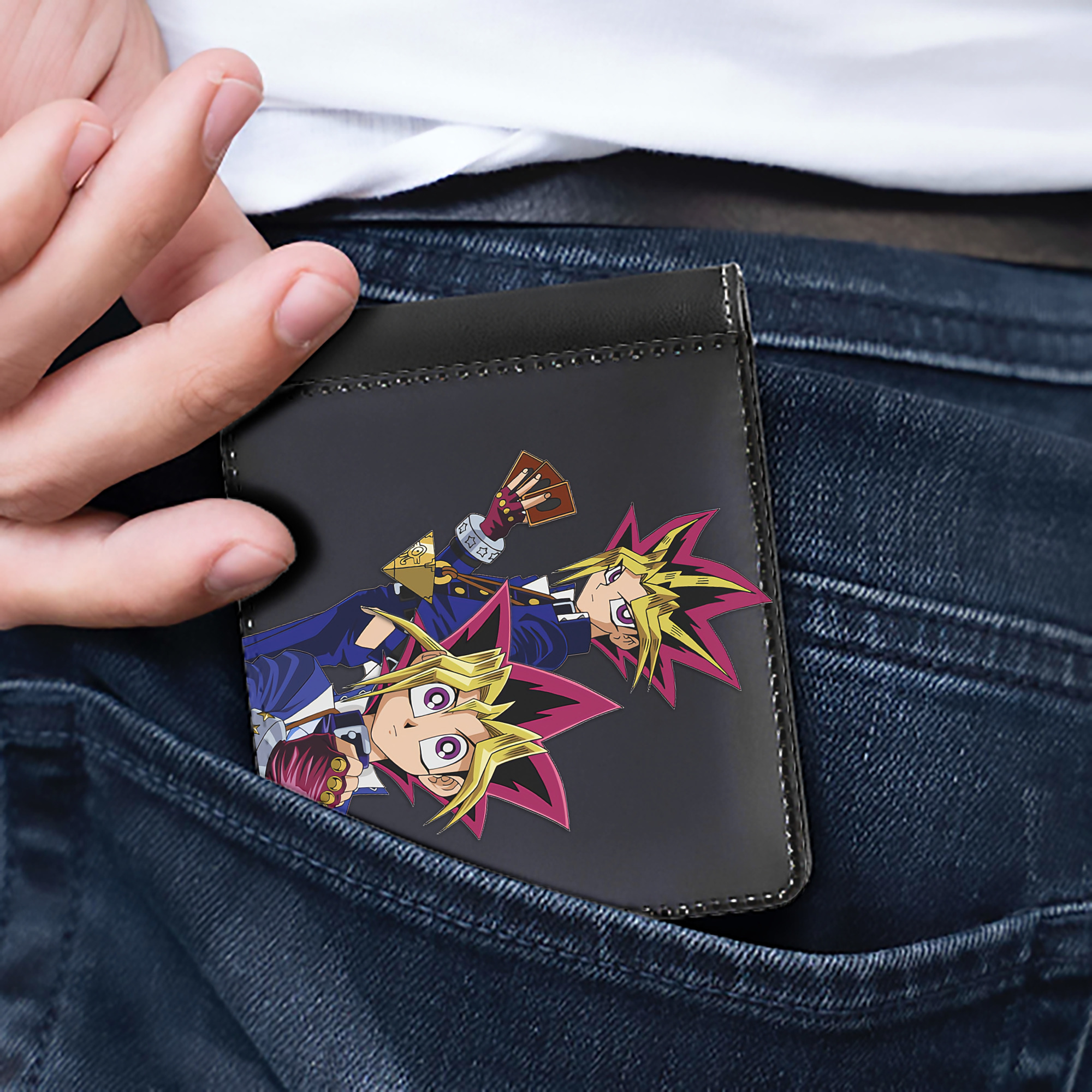 （画像用） 遊☆戯☆王 Yu-Gi-Oh! 二つ折り革財布