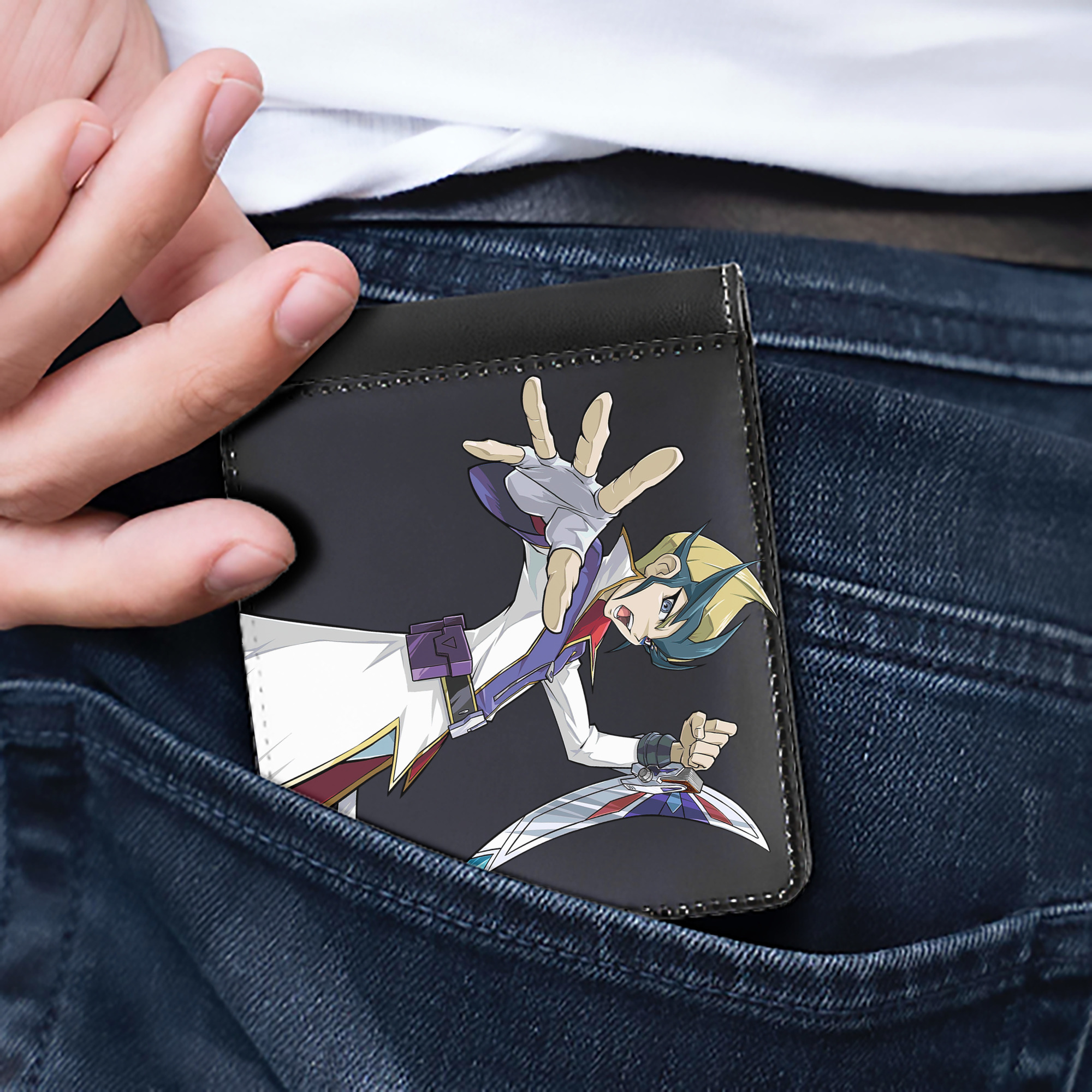 （画像用） 遊☆戯☆王 Yu-Gi-Oh! 二つ折り革財布