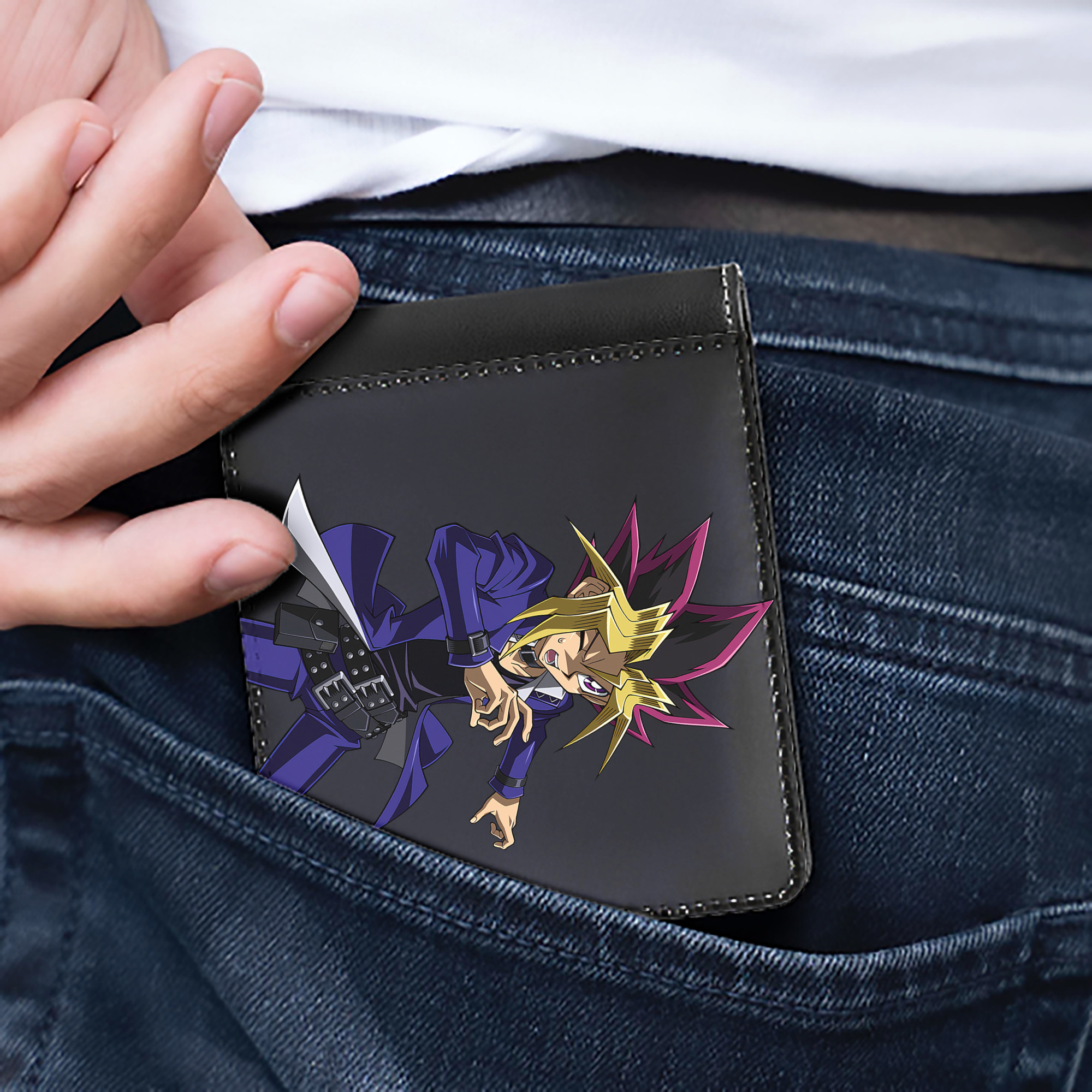 （画像用） 遊☆戯☆王 Yu-Gi-Oh! 二つ折り革財布