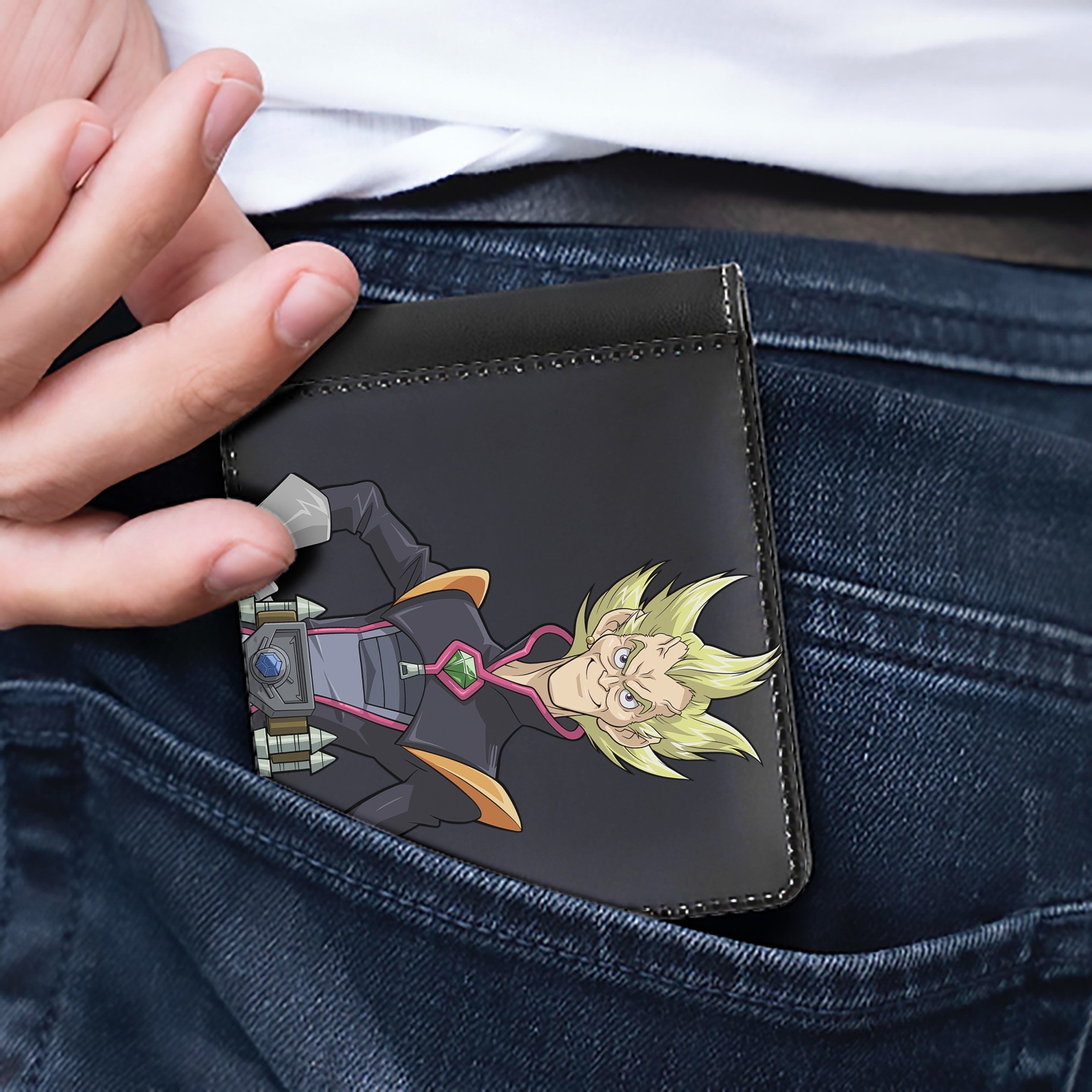 （画像用） 遊☆戯☆王 Yu-Gi-Oh! 二つ折り革財布