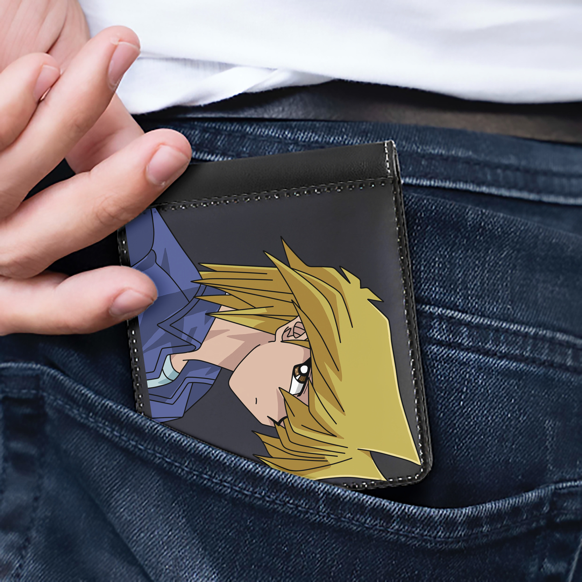 （画像用） 遊☆戯☆王 Yu-Gi-Oh! 二つ折り革財布