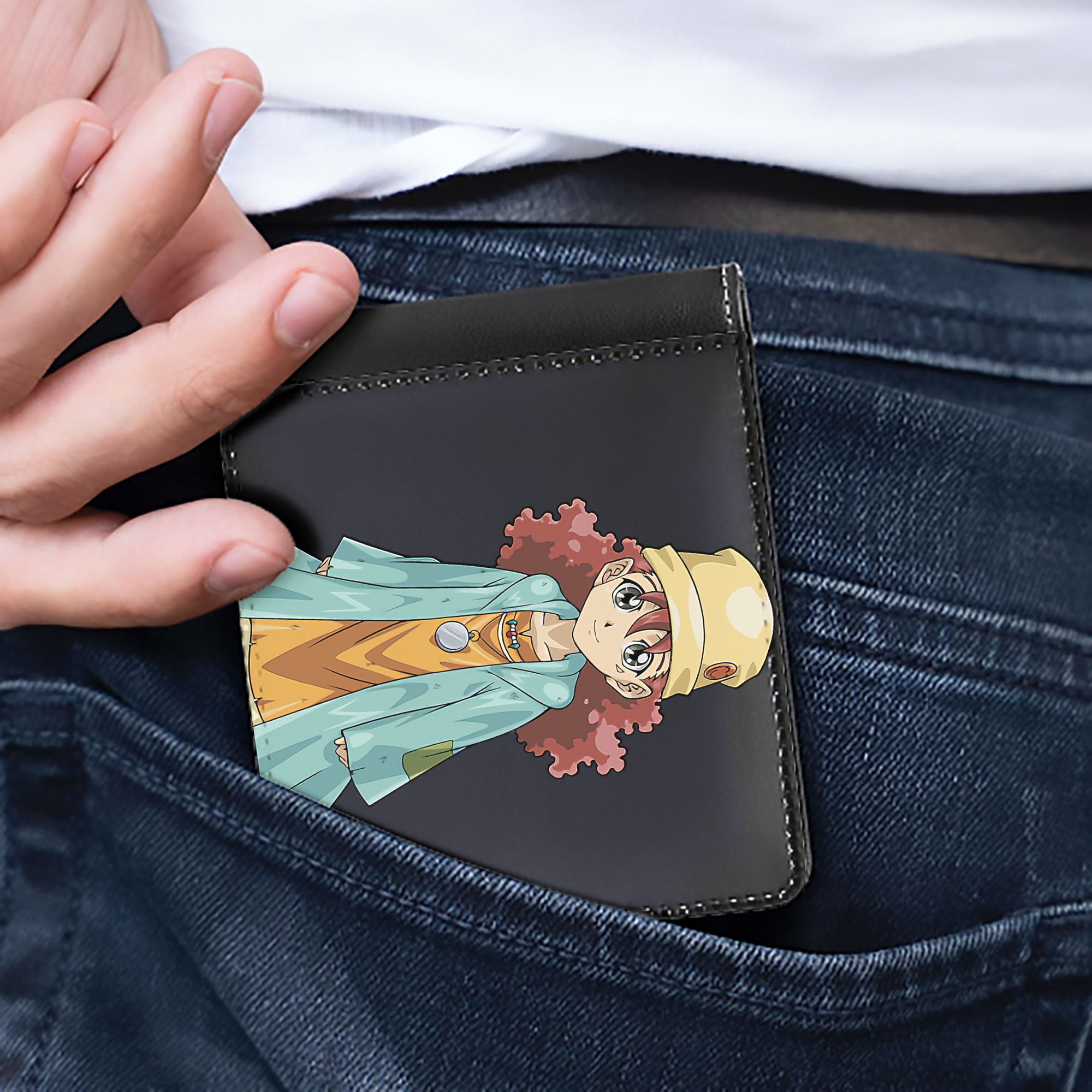 （画像用） 遊☆戯☆王 Yu-Gi-Oh! 二つ折り革財布