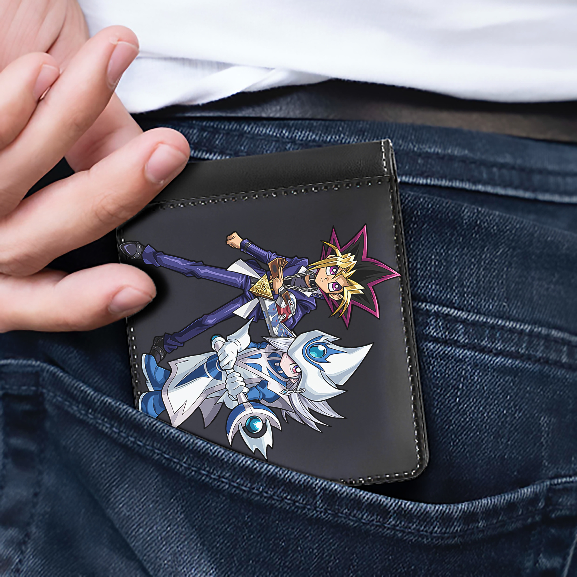 （画像用） 遊☆戯☆王 Yu-Gi-Oh! 二つ折り革財布