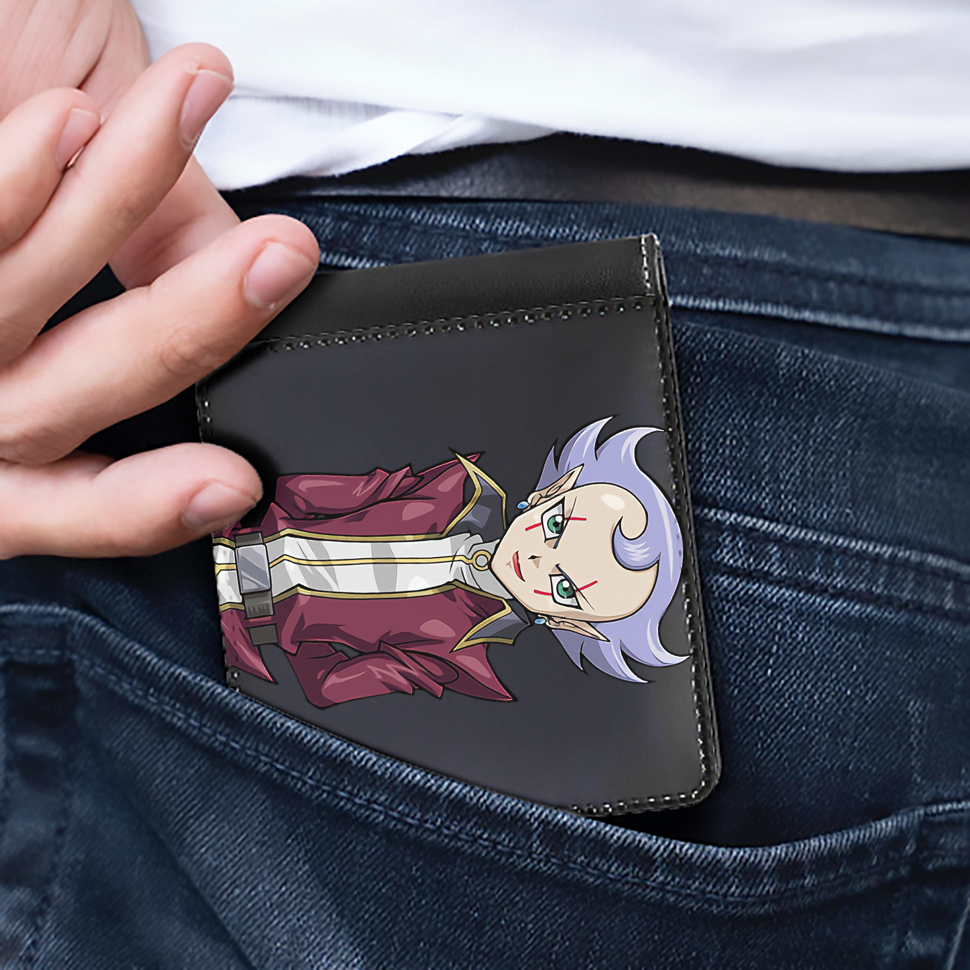 （画像用） 遊☆戯☆王 Yu-Gi-Oh! 二つ折り革財布