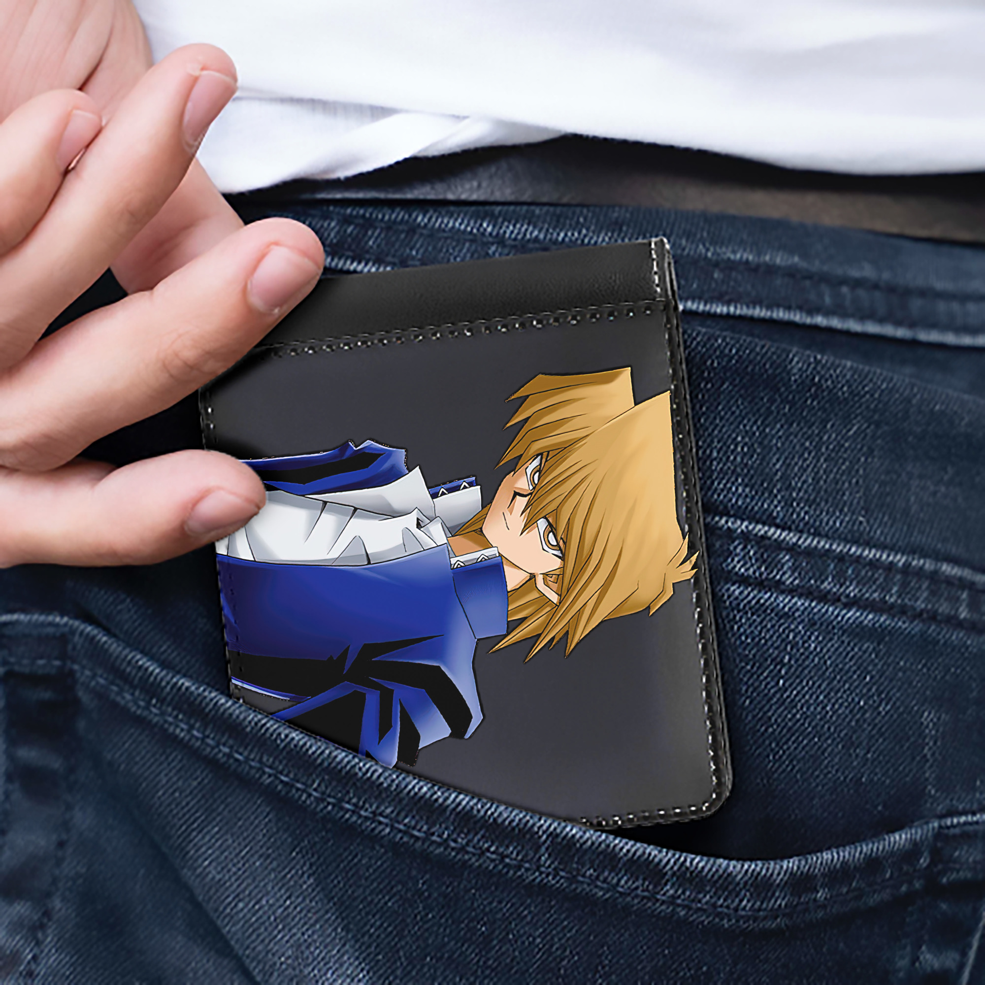 （画像用） 遊☆戯☆王 Yu-Gi-Oh! 二つ折り革財布