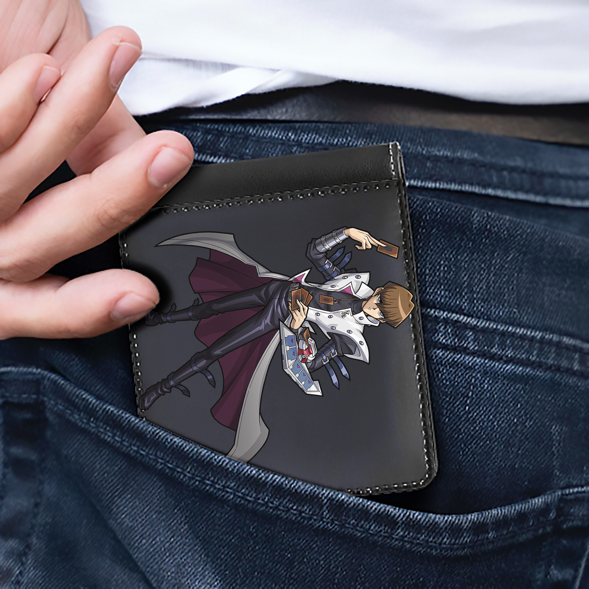 （画像用） 遊☆戯☆王 Yu-Gi-Oh! 二つ折り革財布