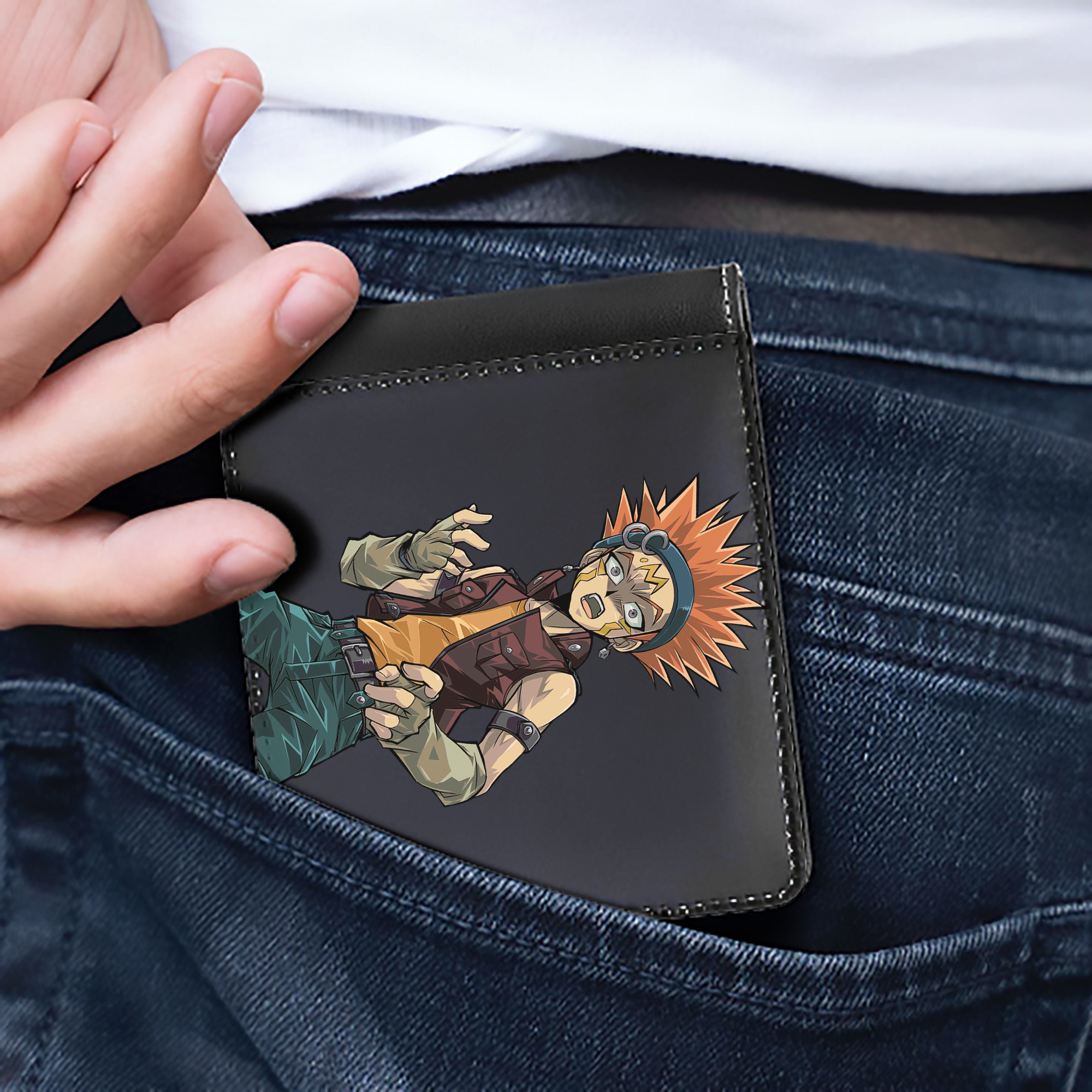 （画像用） 遊☆戯☆王 Yu-Gi-Oh! 二つ折り革財布