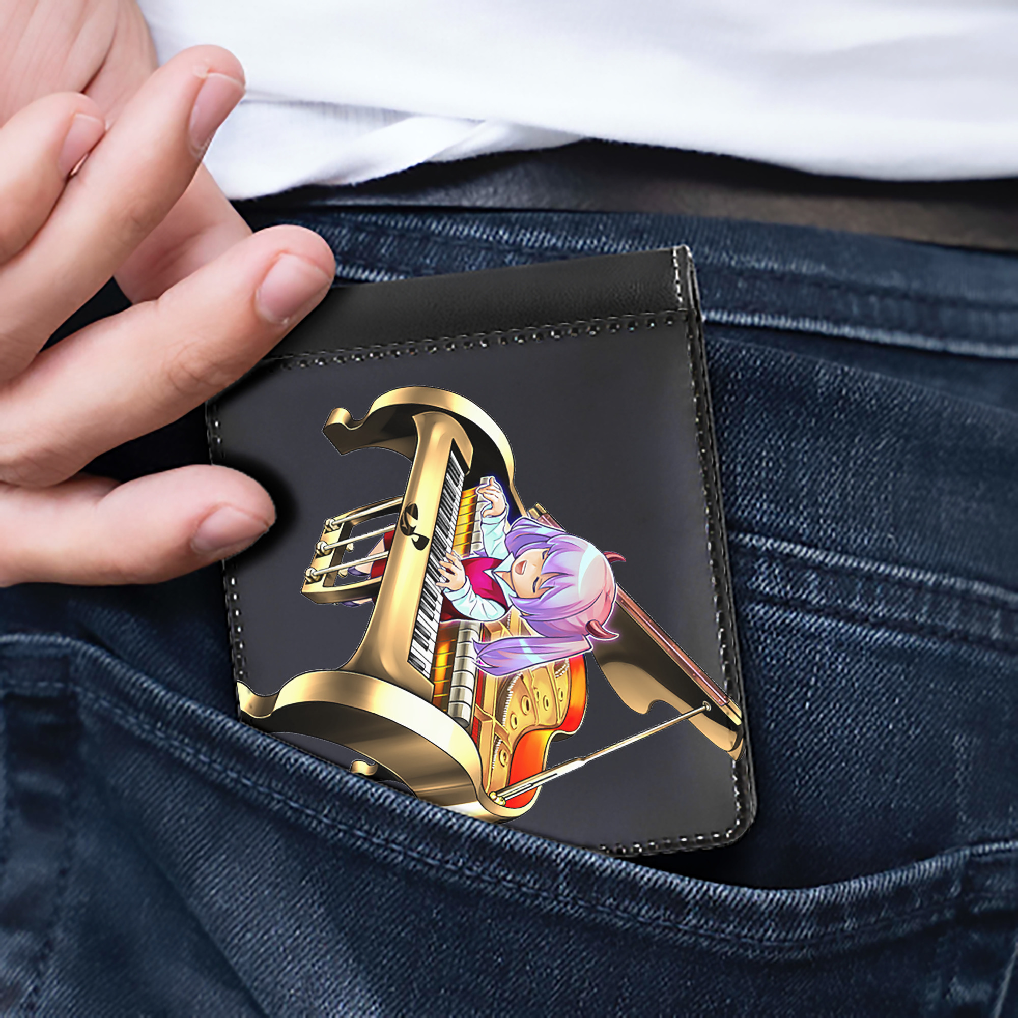 （画像用） 遊☆戯☆王 Yu-Gi-Oh! 二つ折り革財布